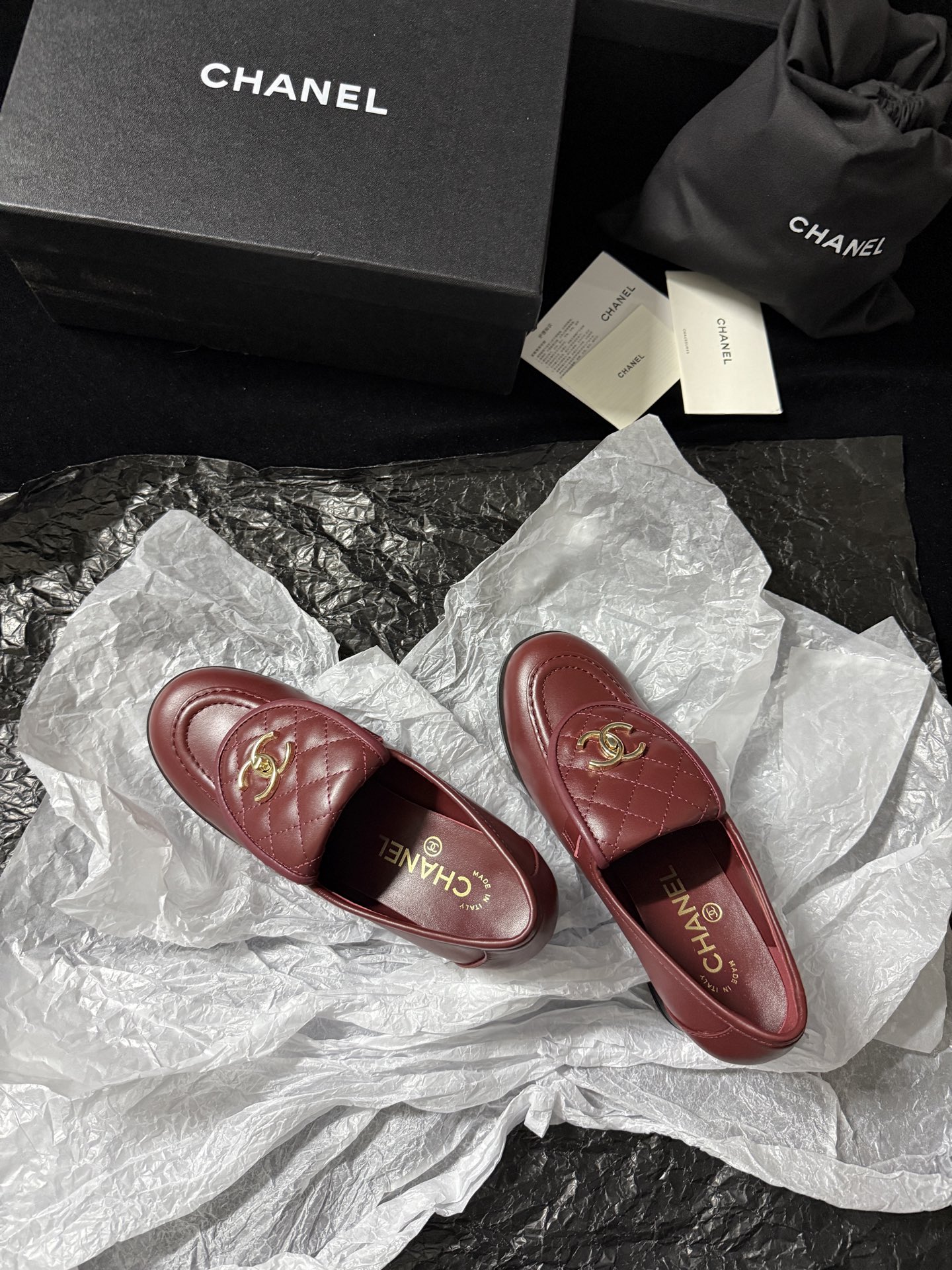 Chanel Quilted Loafers
