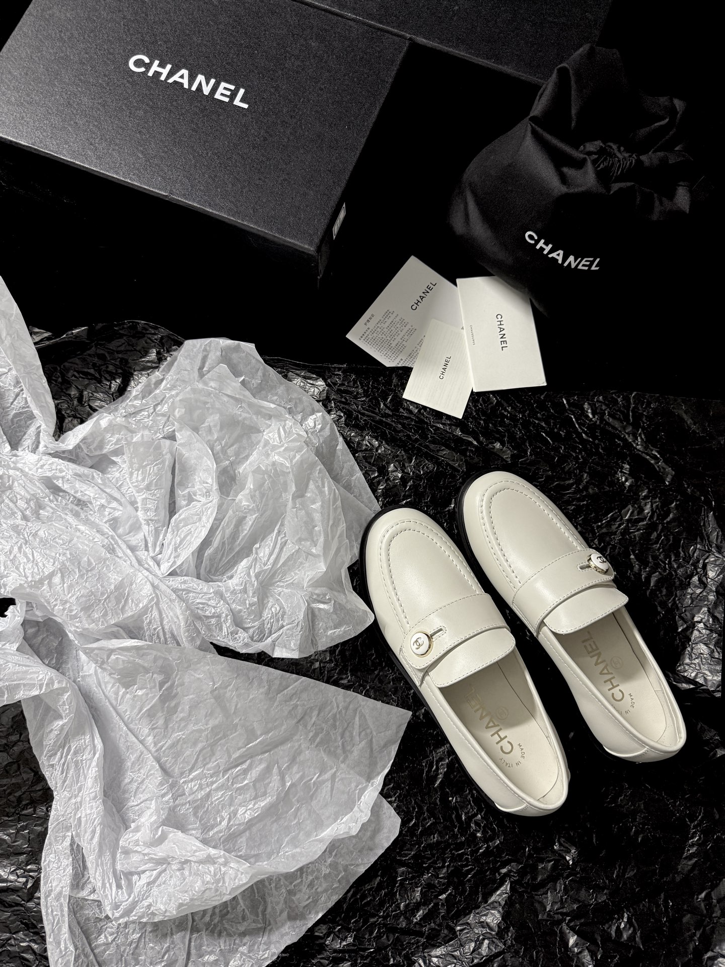 Chanel Glossy Loafers