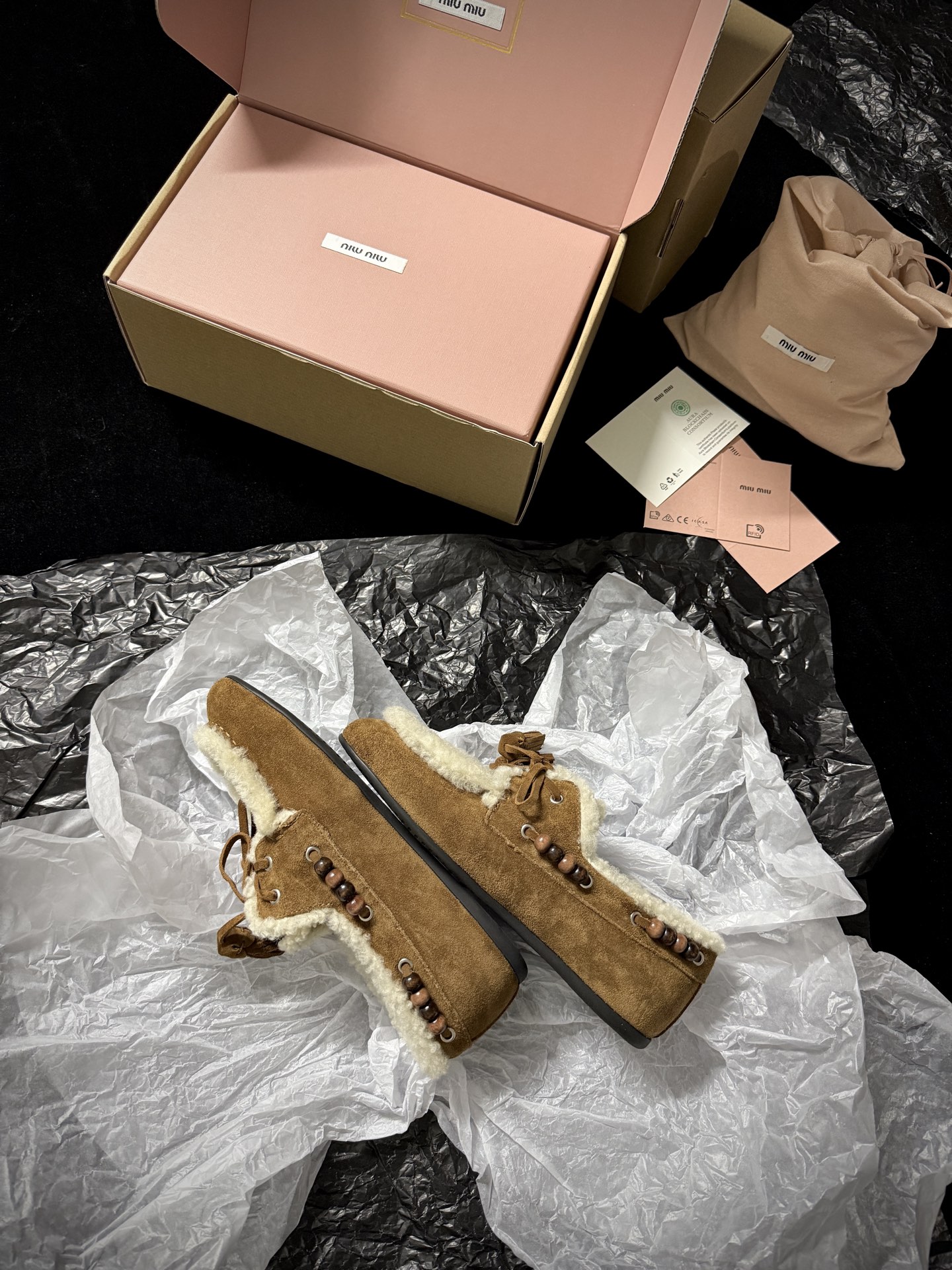 Miu Miu Wool Loafers