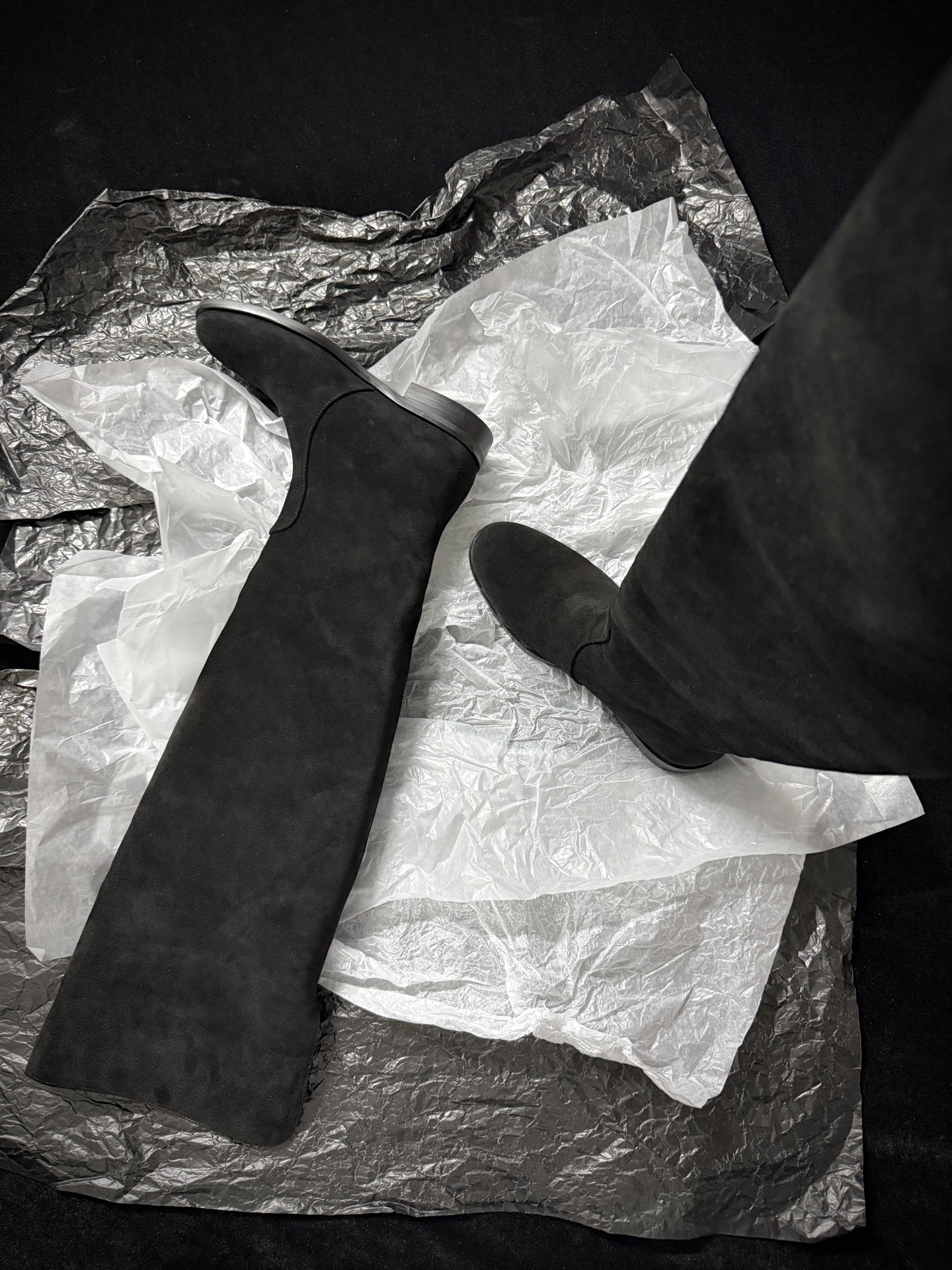 Gianvito Rossi Suede Over-the-Knee Boots