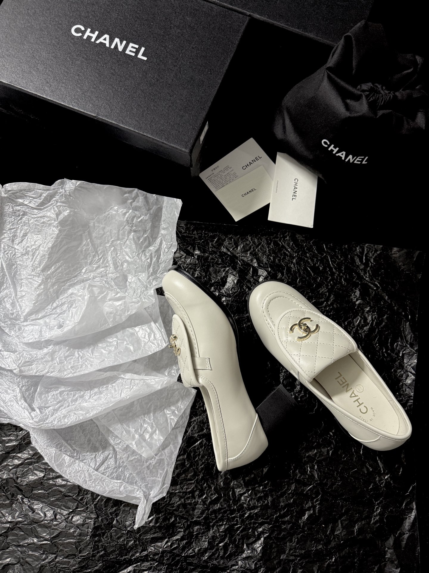 Chanel Quilted Loafers