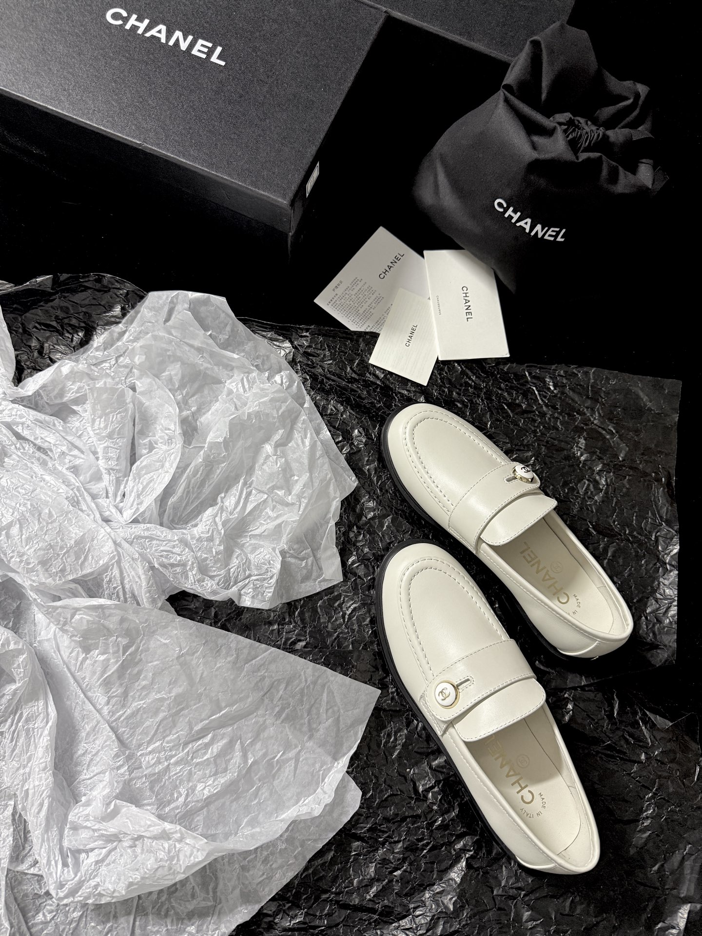 Chanel Glossy Loafers