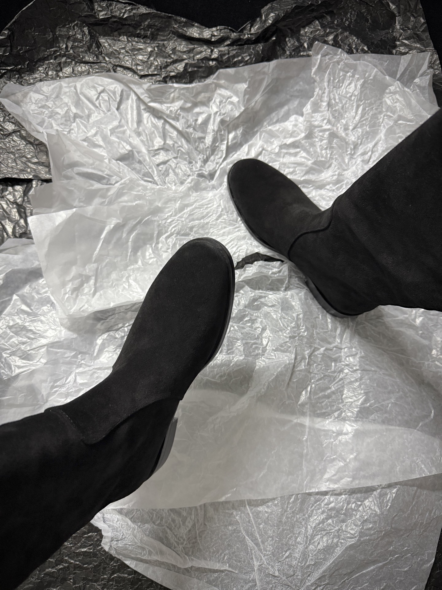 Gianvito Rossi Suede Over-the-Knee Boots