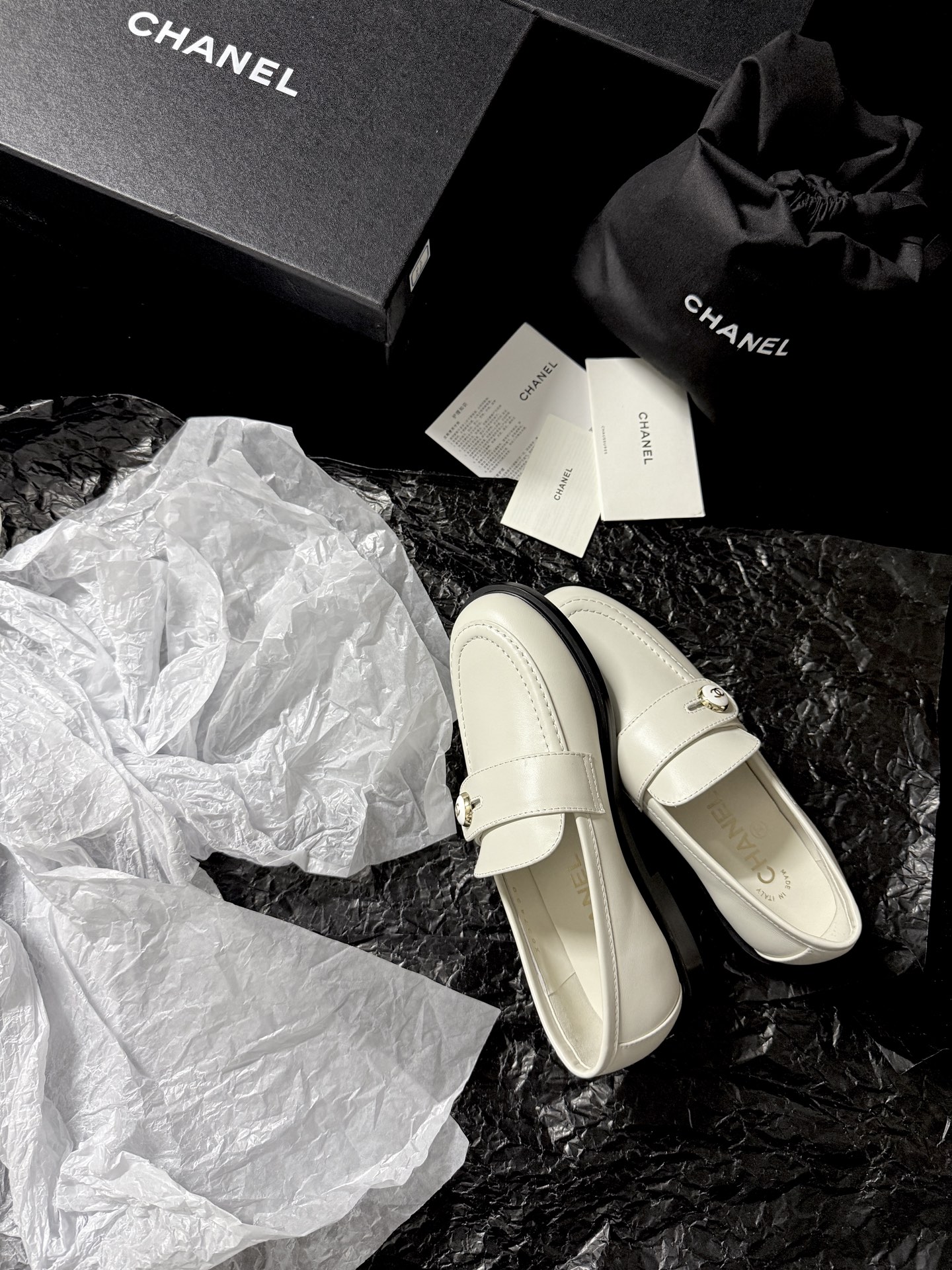 Chanel Glossy Loafers