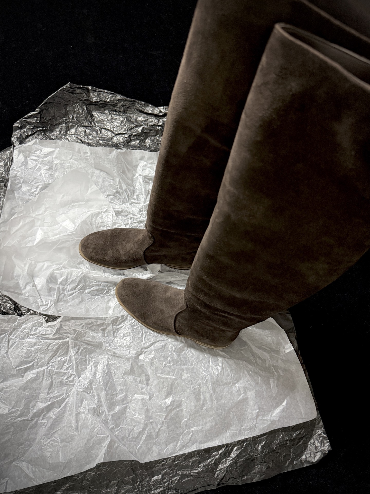 Gianvito Rossi Suede Over-the-Knee Boots