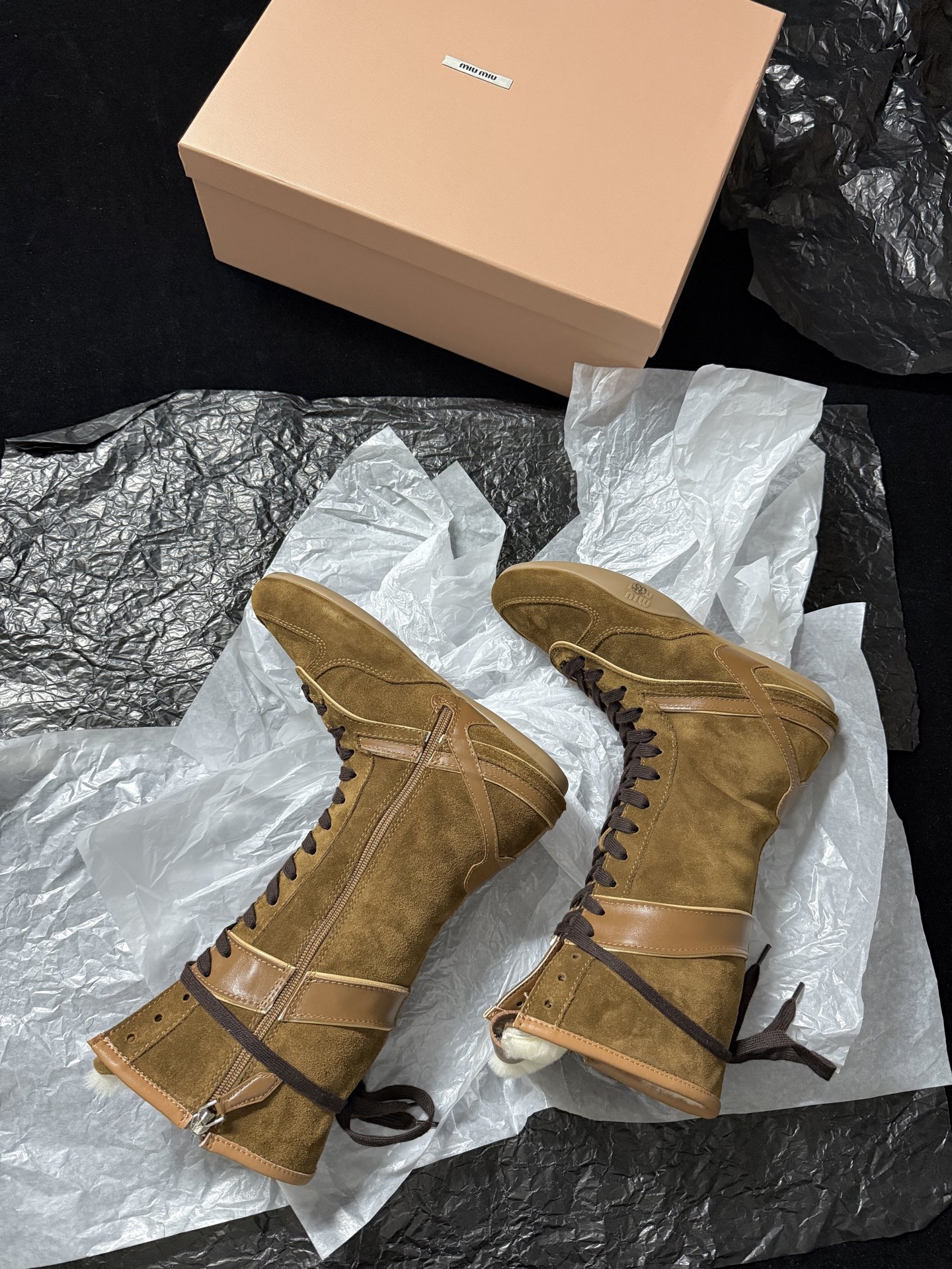Miu Miu Vintage suede long boots