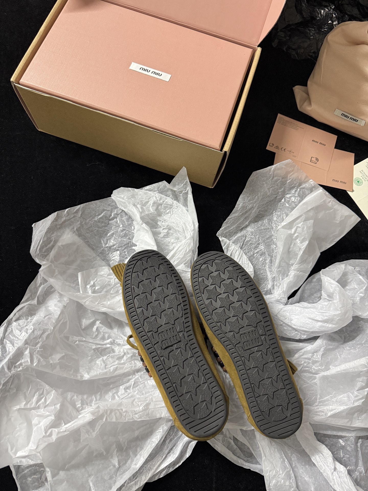 Miu Miu Beaded Tassel Loafers