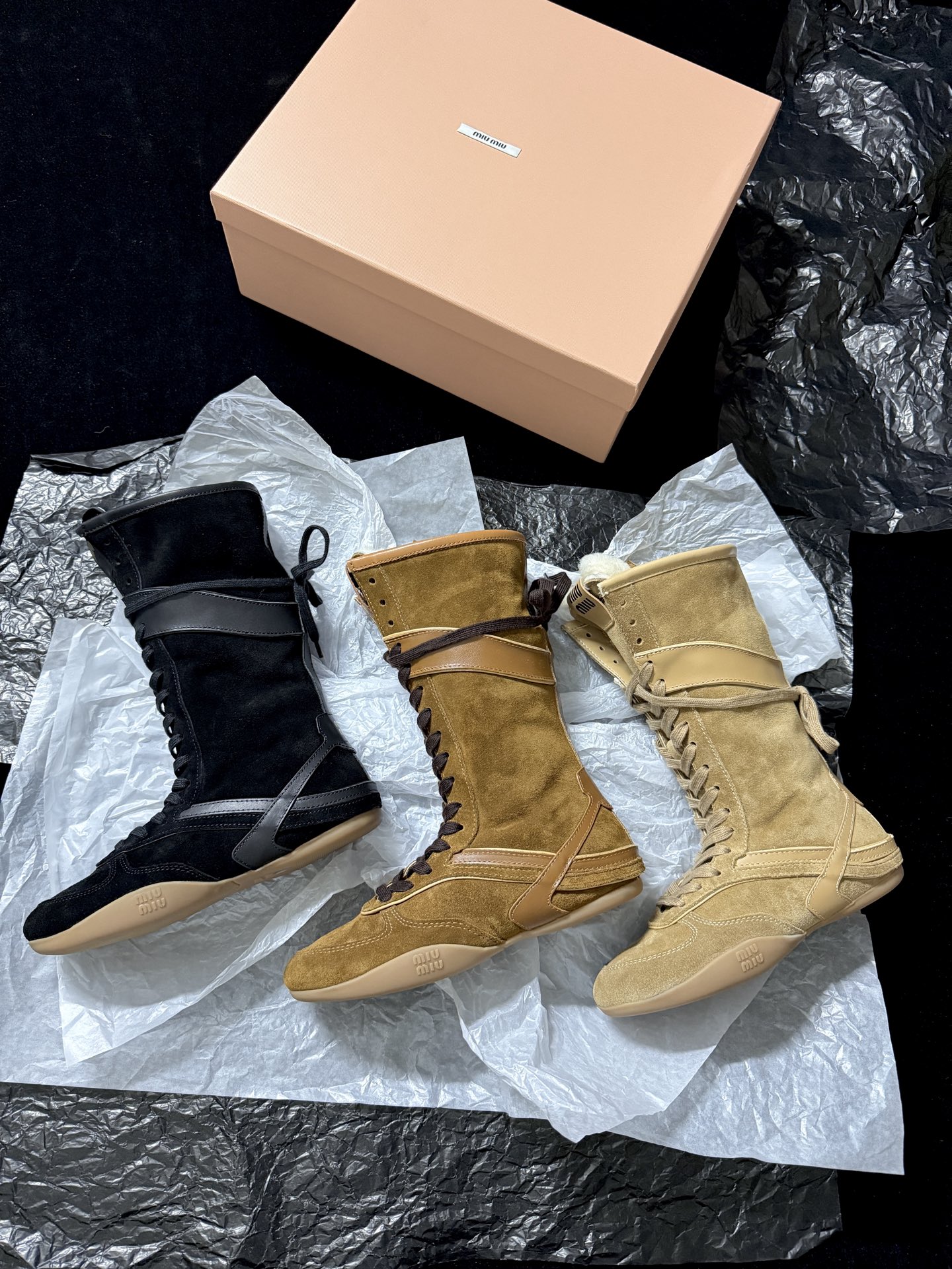 Miu Miu Vintage suede long boots