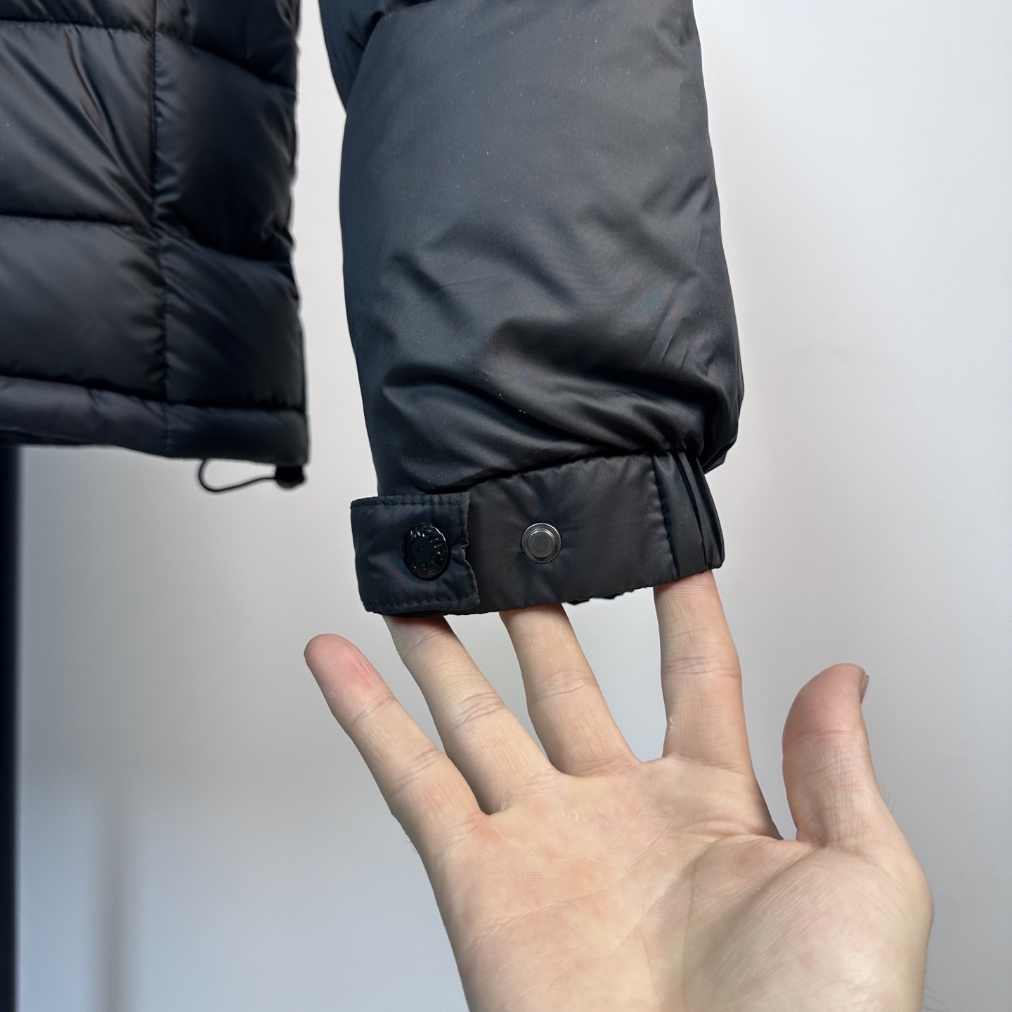 MONCLER Stand-Collar Down Jacket with Pocket Patches