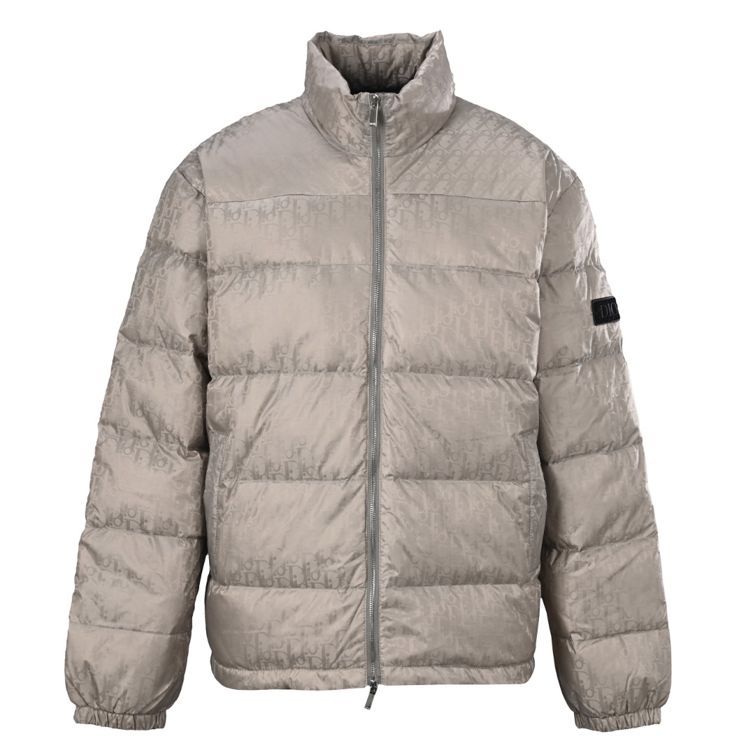 Dior Oblique Stand-Collar Down Jacket