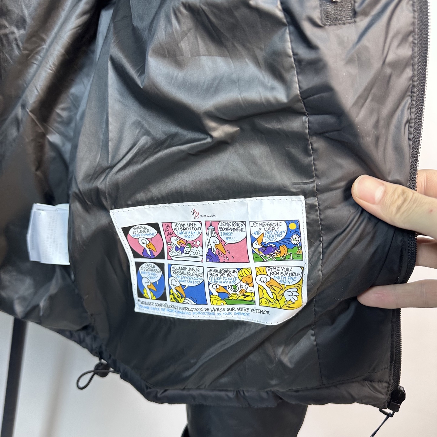 MONCLER Stand-Collar Down Jacket with Pocket Patches