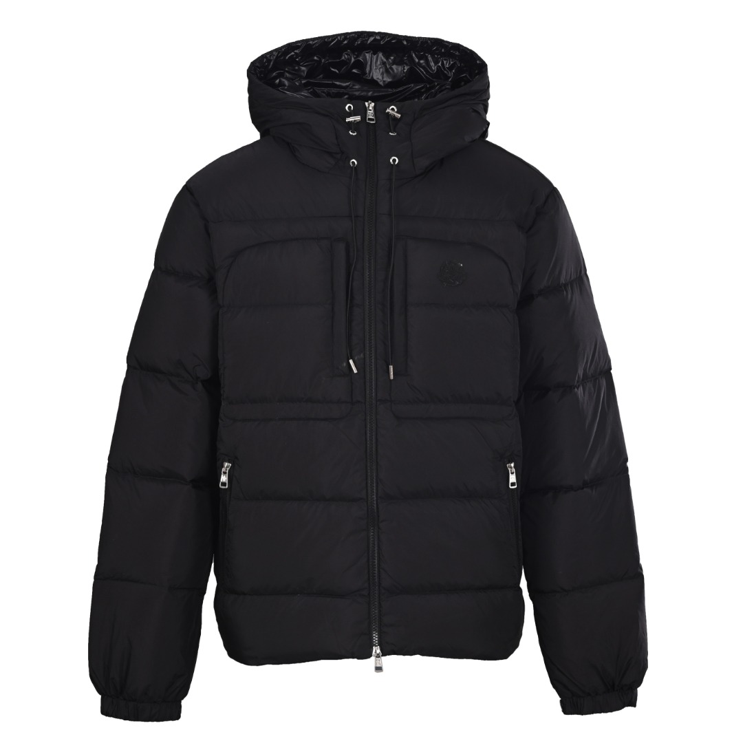 Moncler Short Hooded Quilted Down Jacket