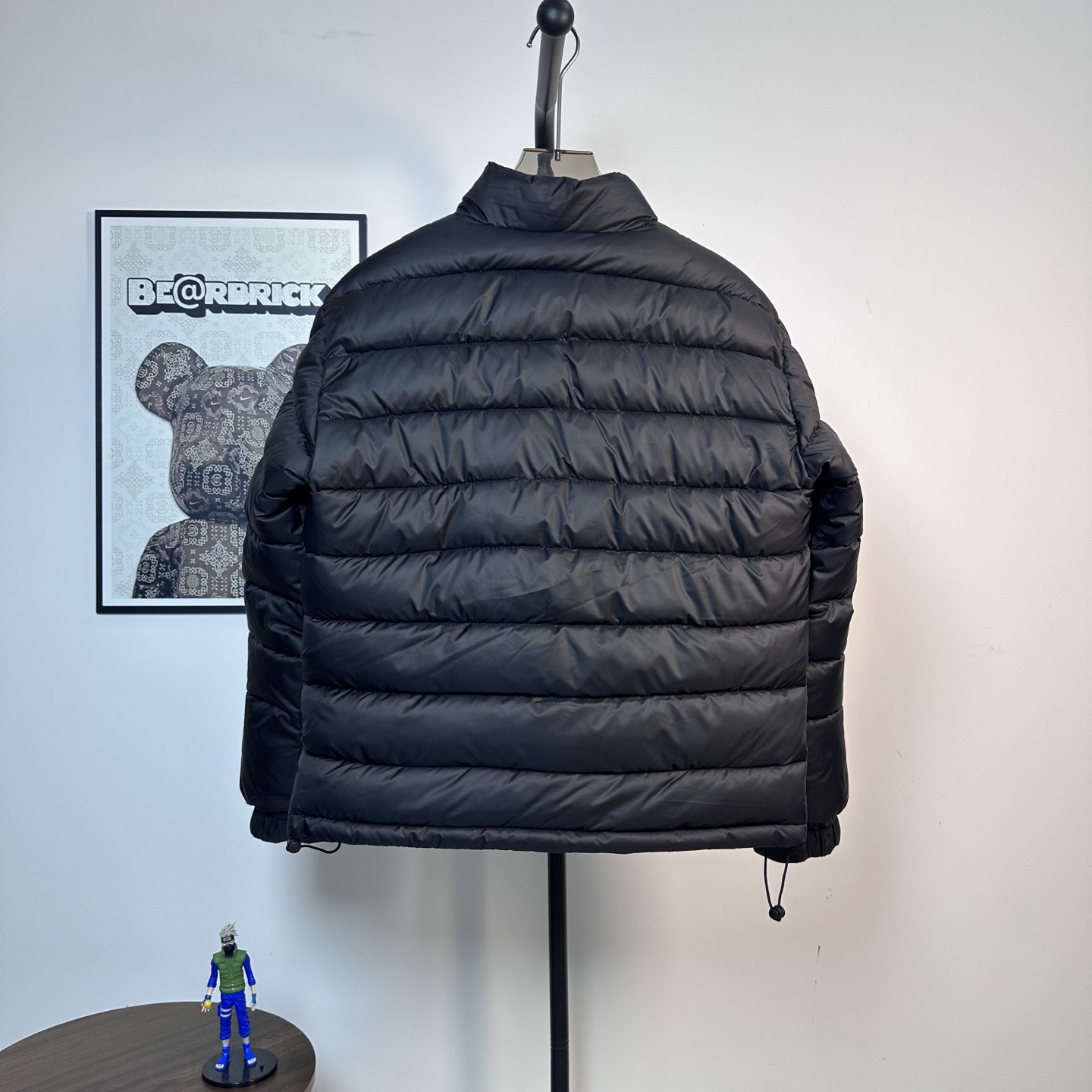 MONCLER Stand-Collar Down Jacket with Pocket Patches