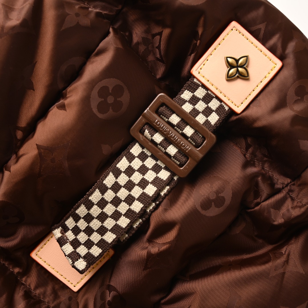 Louis Vuitton Ski Series Fully Printed Monogram Lamb Fleece Down Jacket