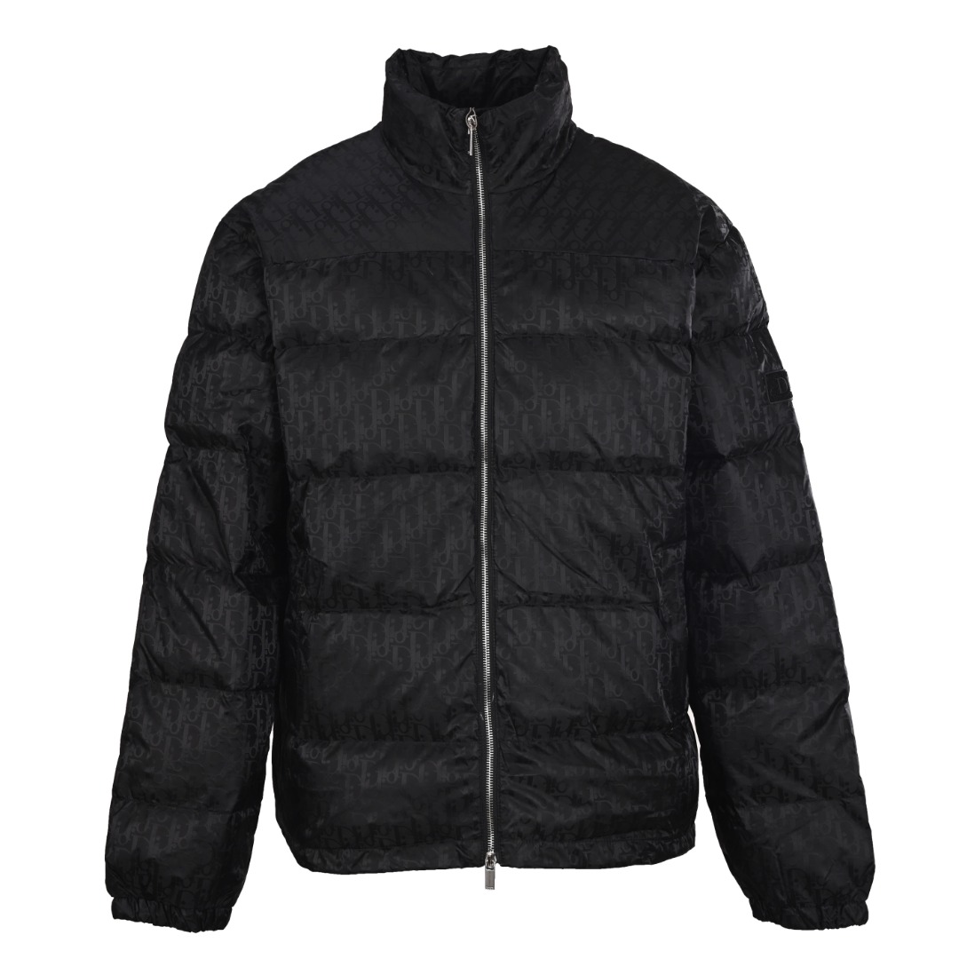 Dior Oblique Stand-Collar Down Jacket