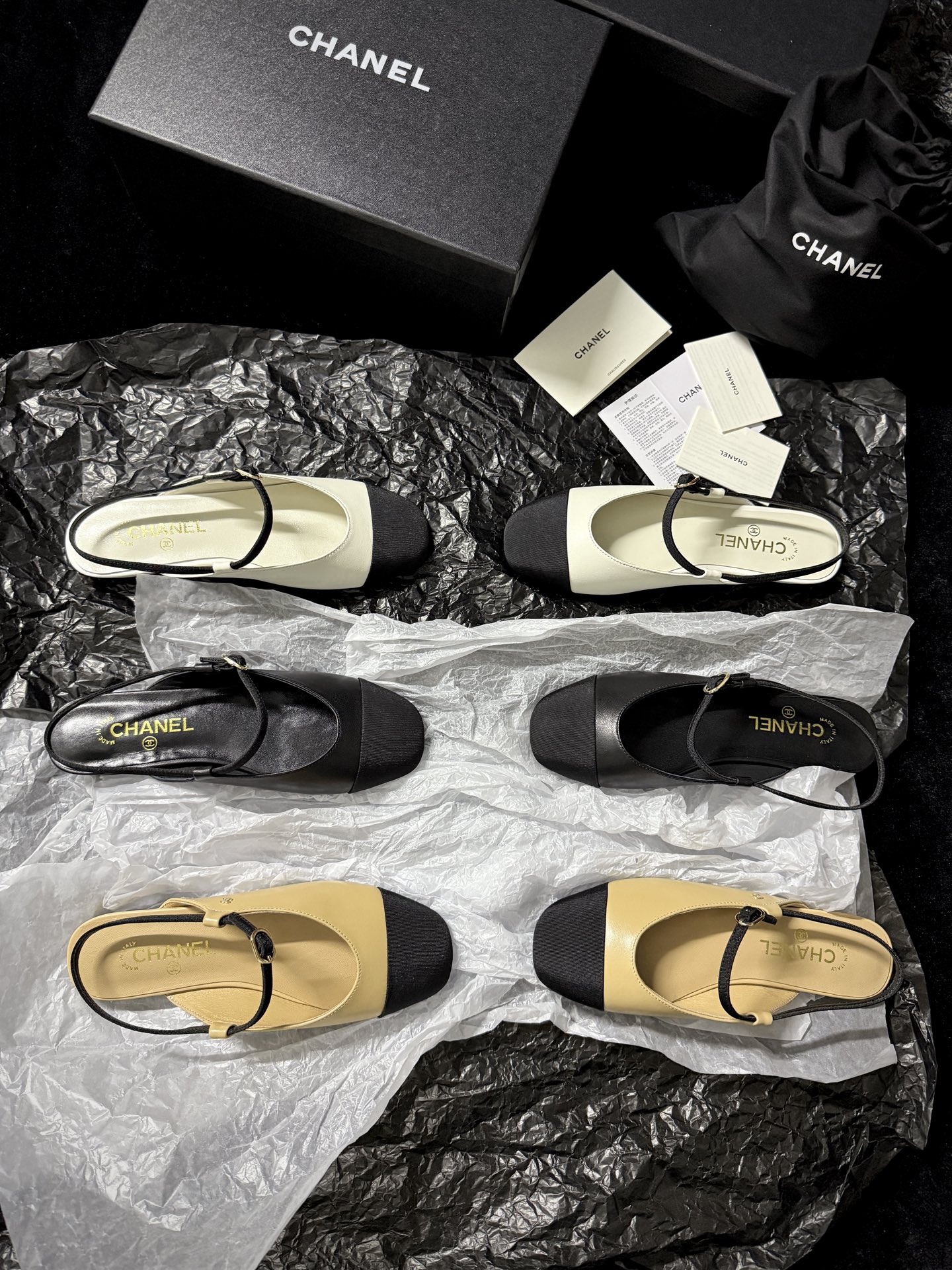 Chanel French vintage style mules