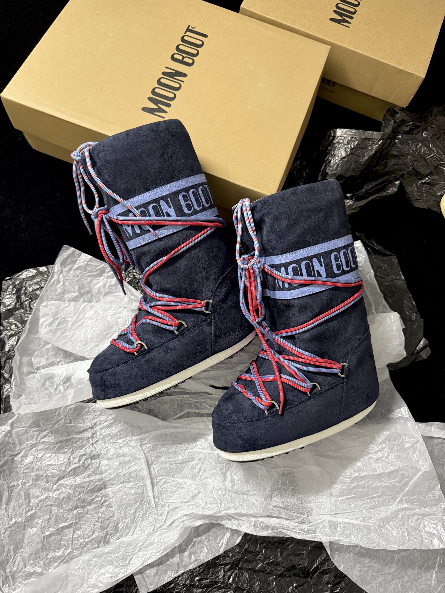 Moon Boot Christmas limited edition strap knee-high snow boots