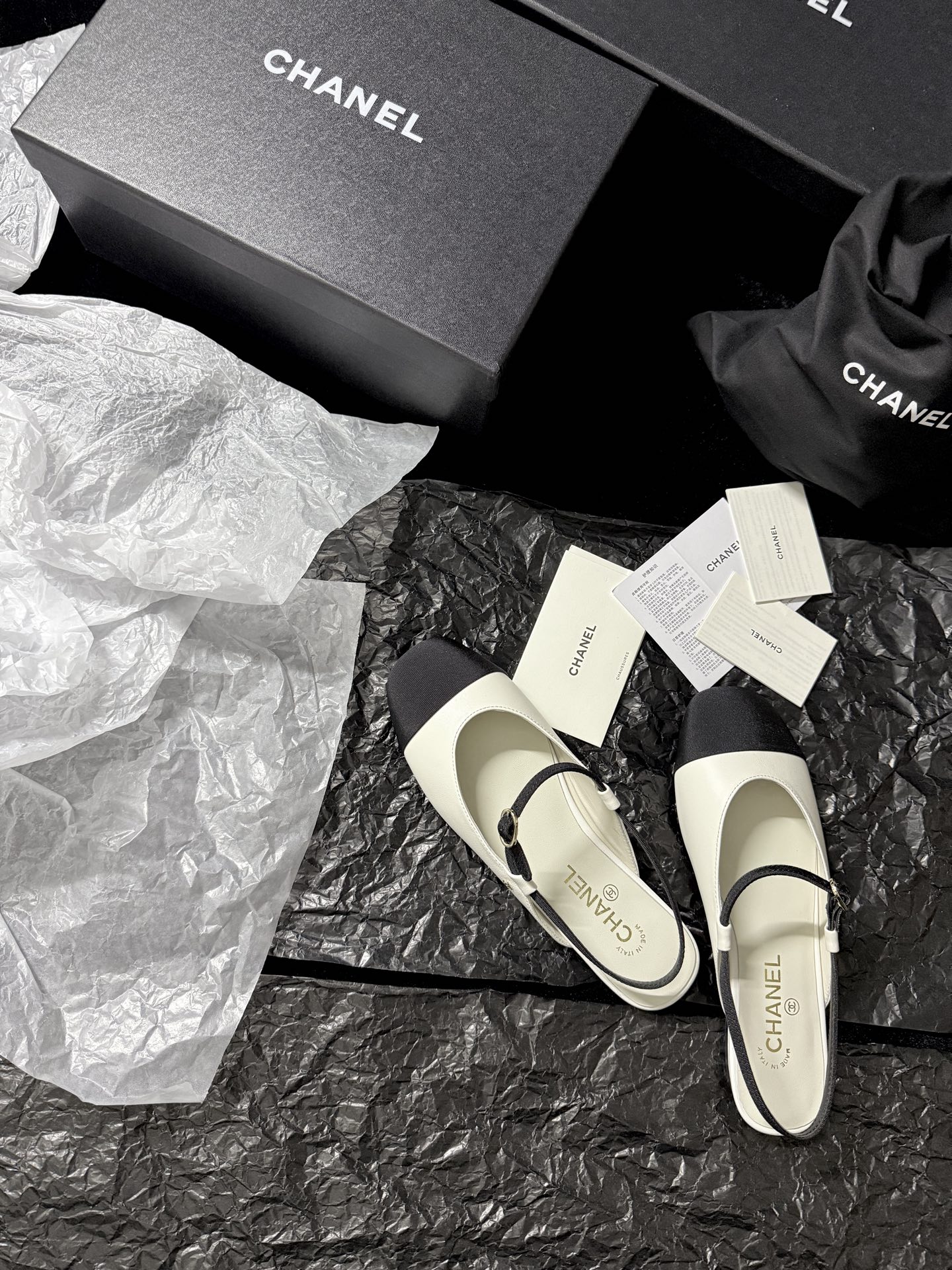 Chanel French vintage style mules