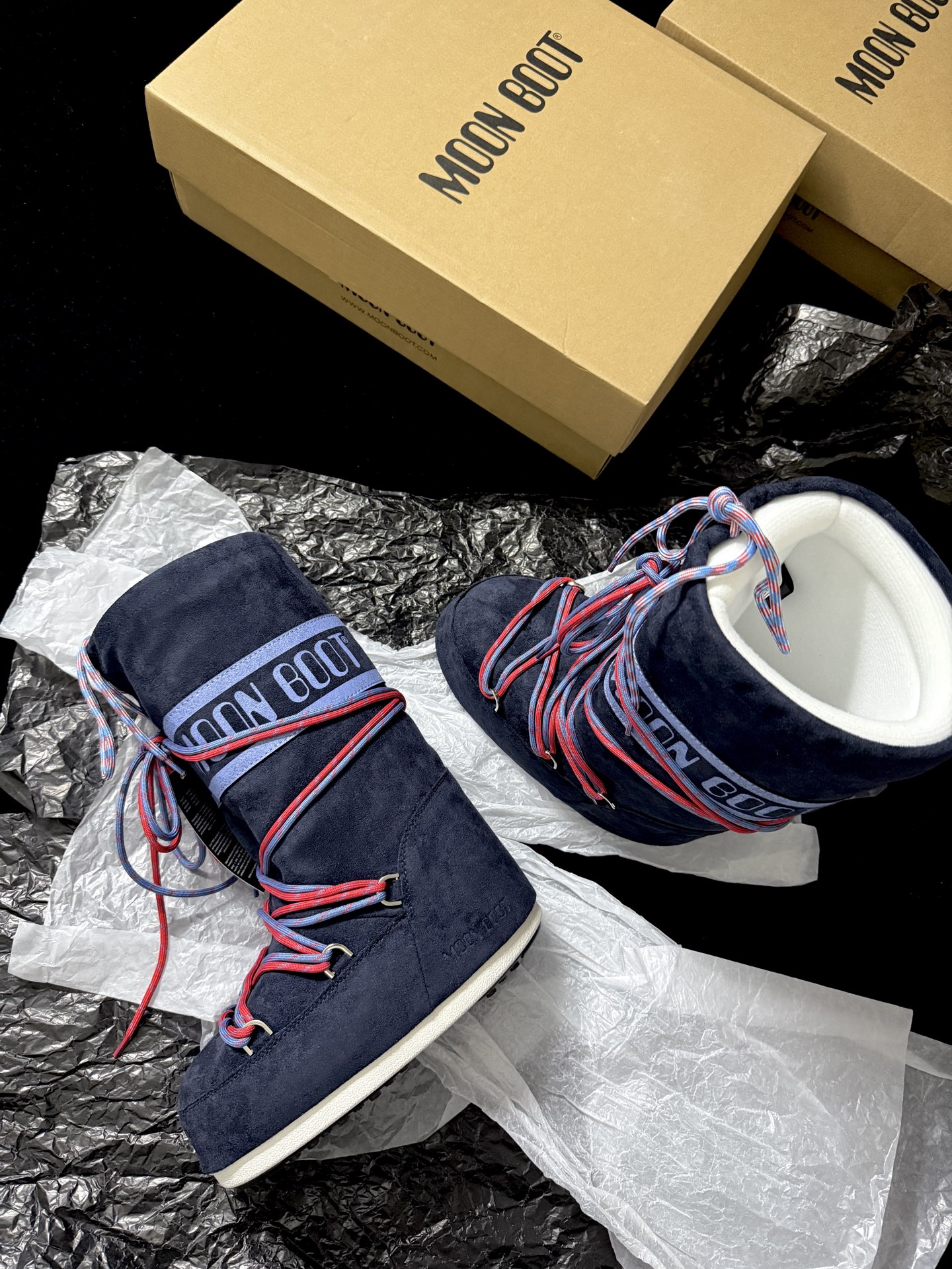 Moon Boot Christmas limited edition strap knee-high snow boots