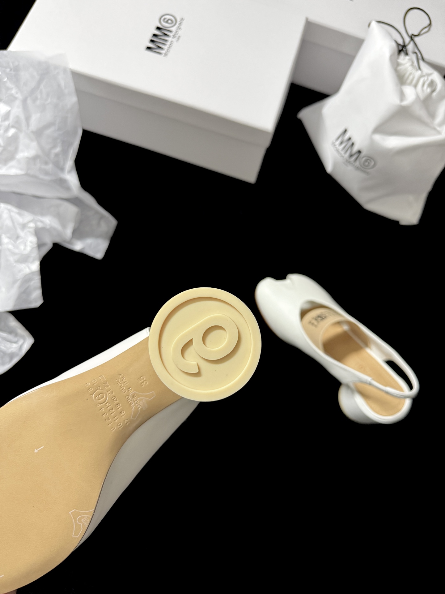 Maison Margiela Pointed last open-toe slippers