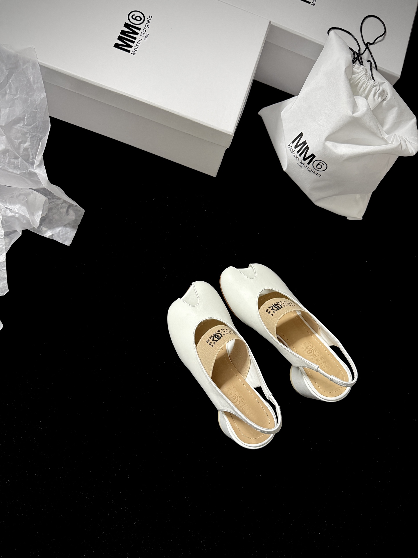Maison Margiela Pointed last open-toe slippers