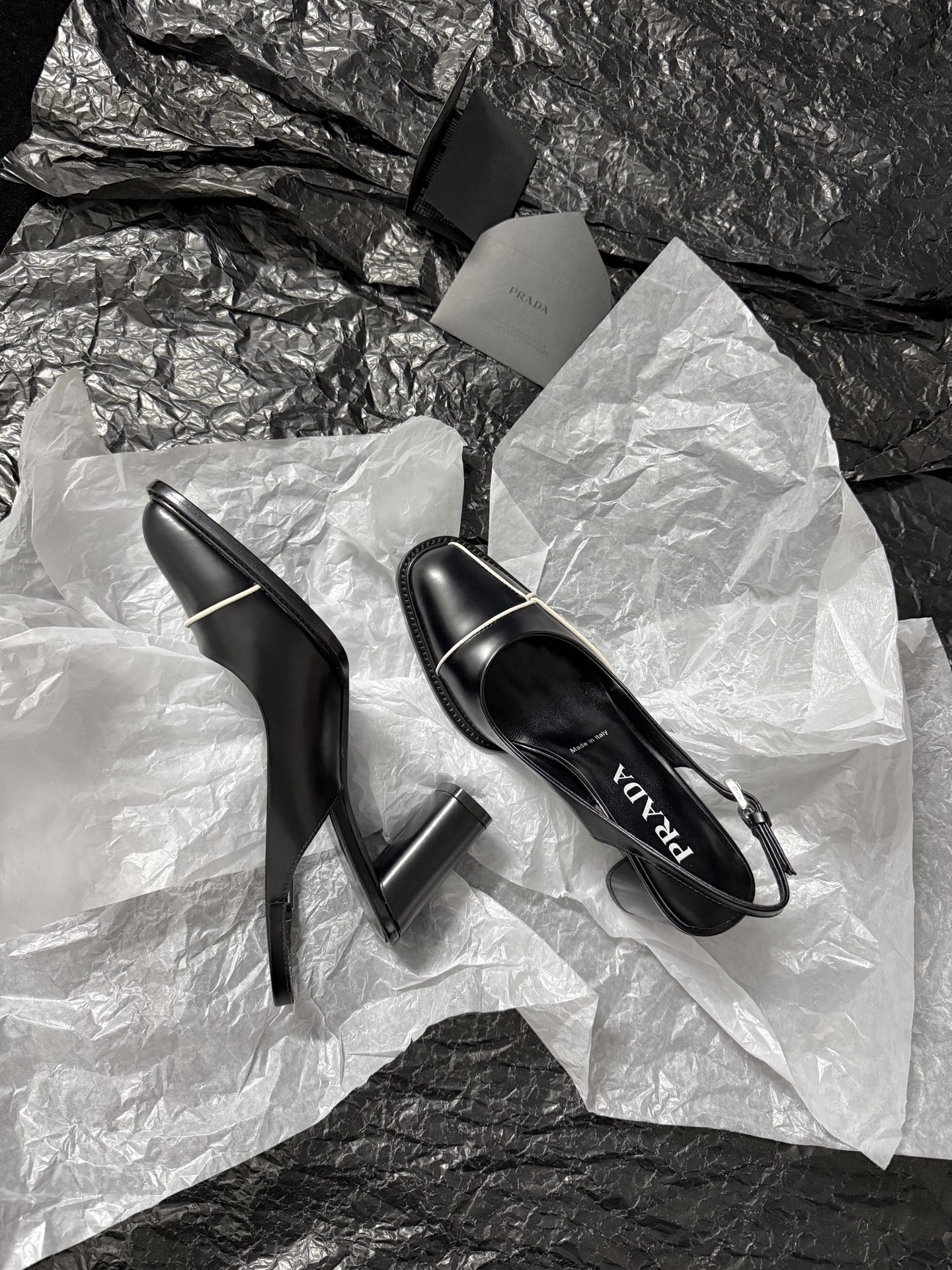 Prada Open-back square toe shoes