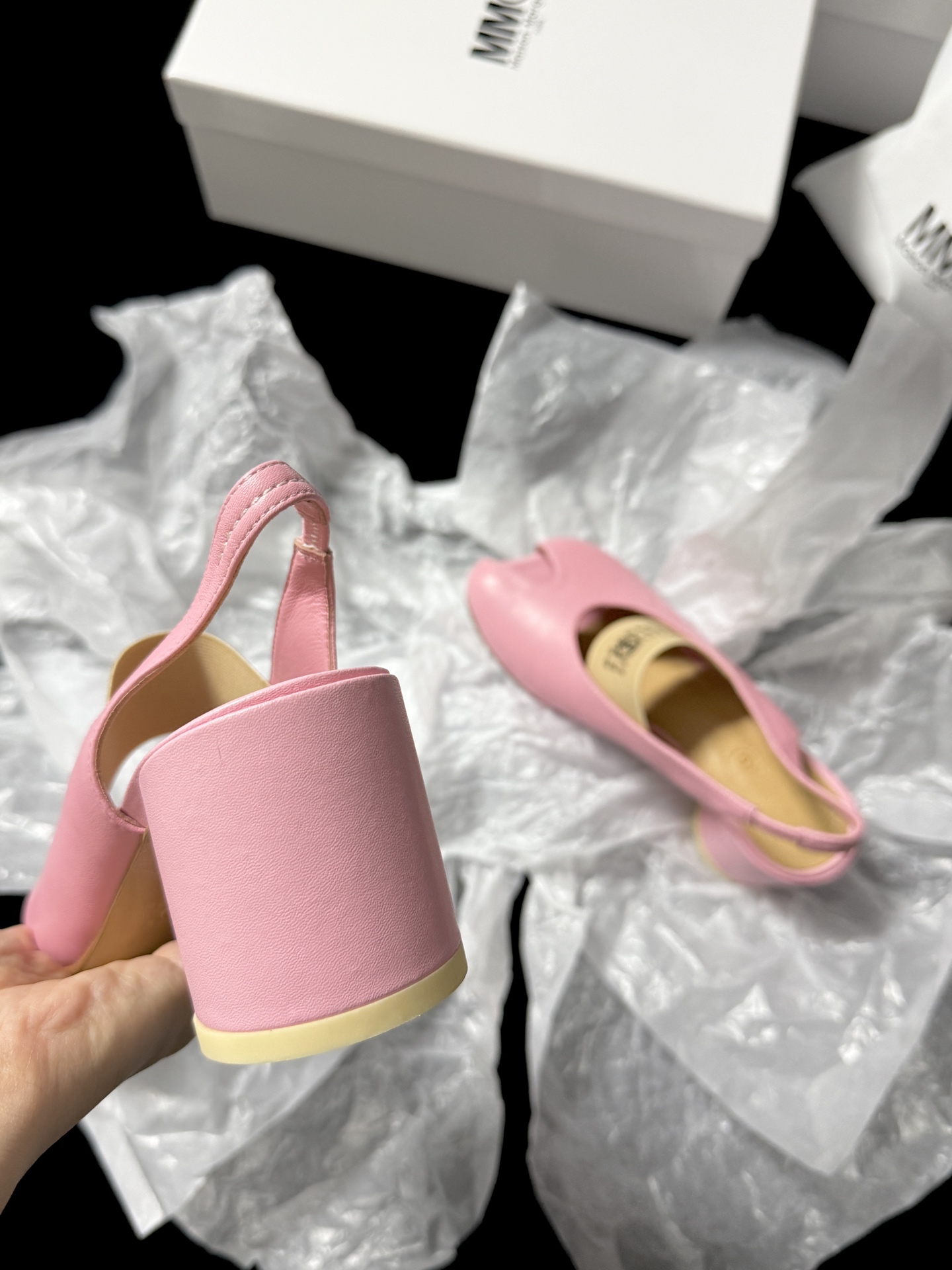 Maison Margiela Pointed last open-toe slippers