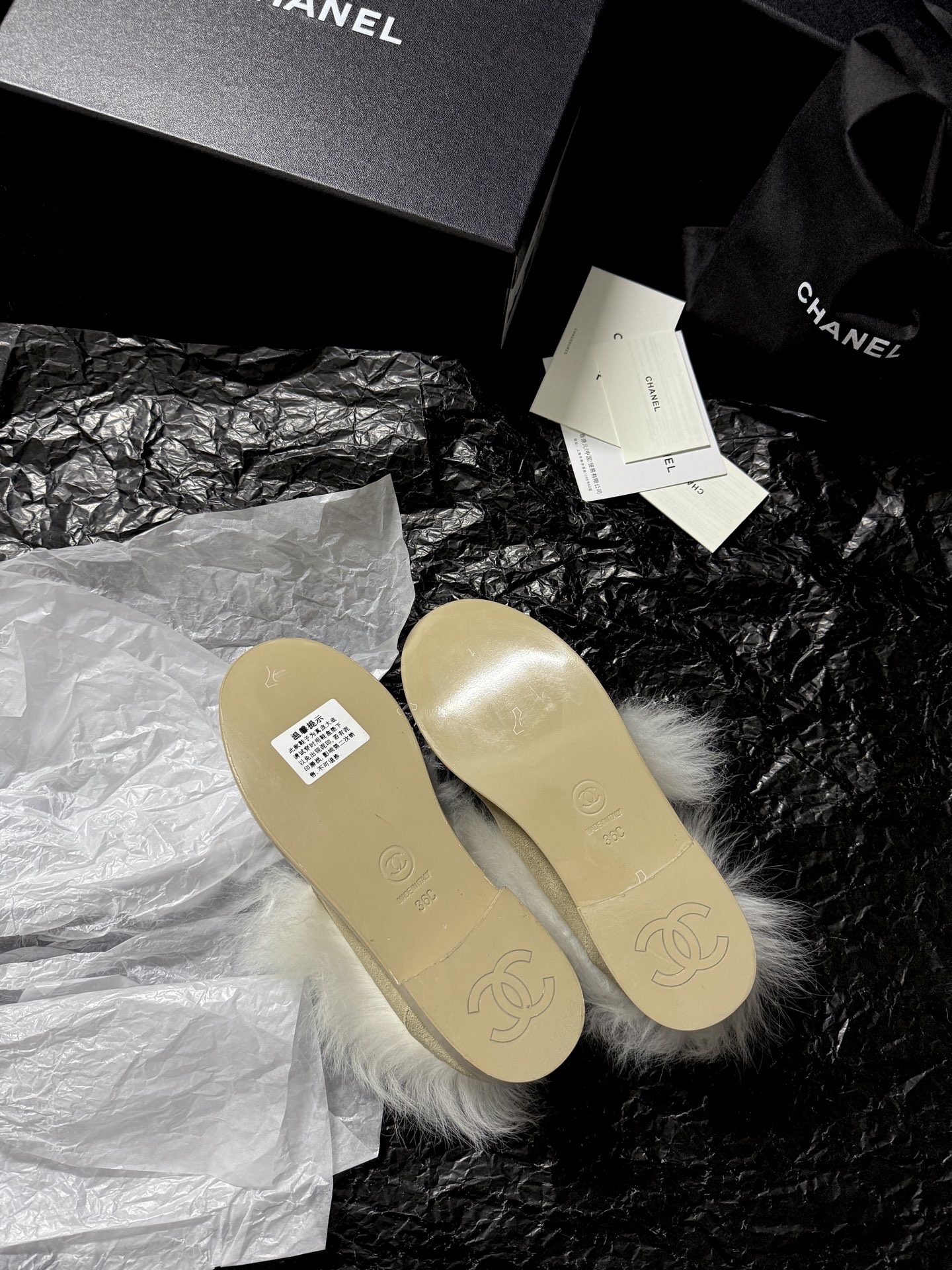 Chanel Furry Chanel shoes