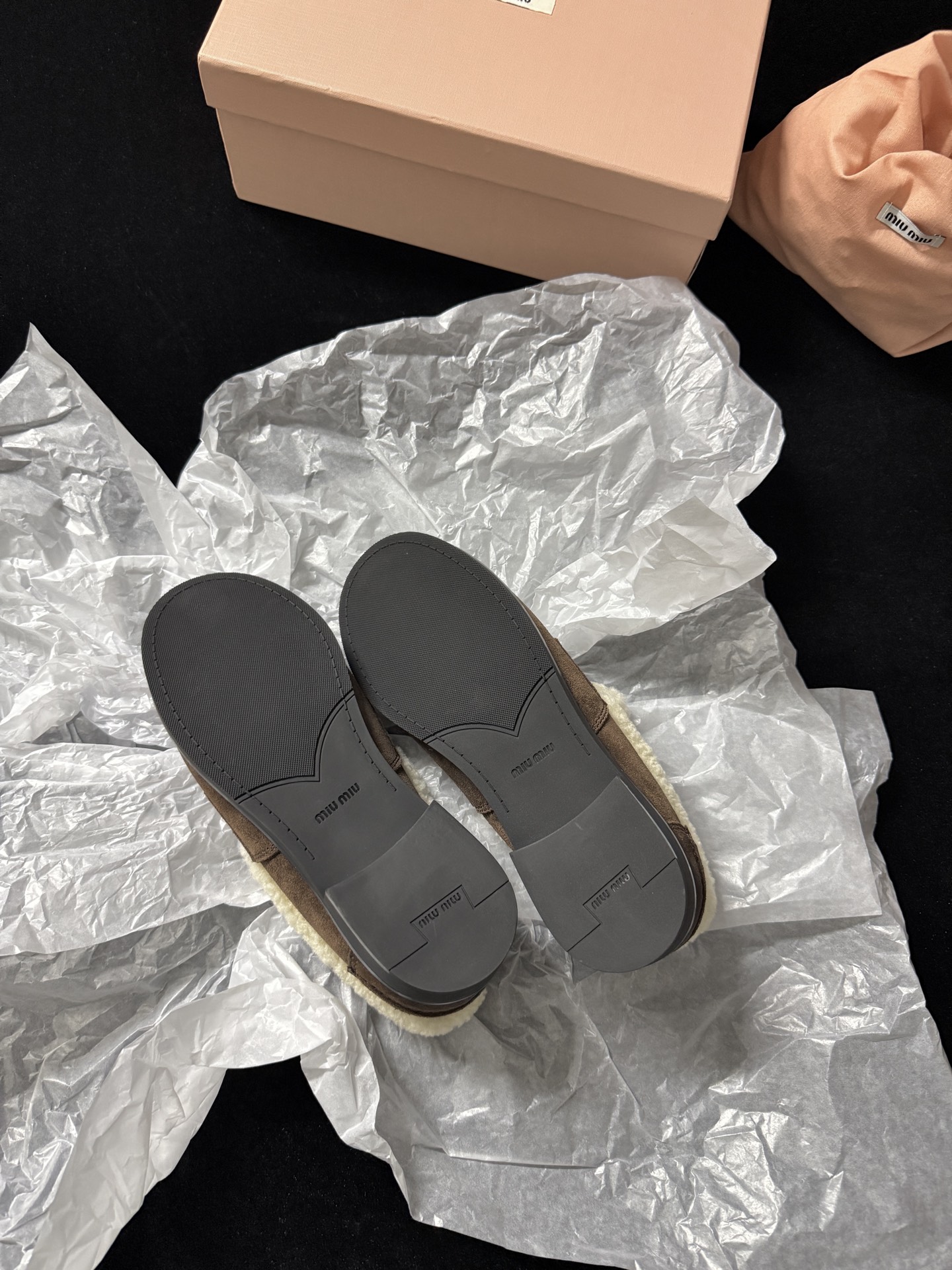 Miu Miu Furry loafers