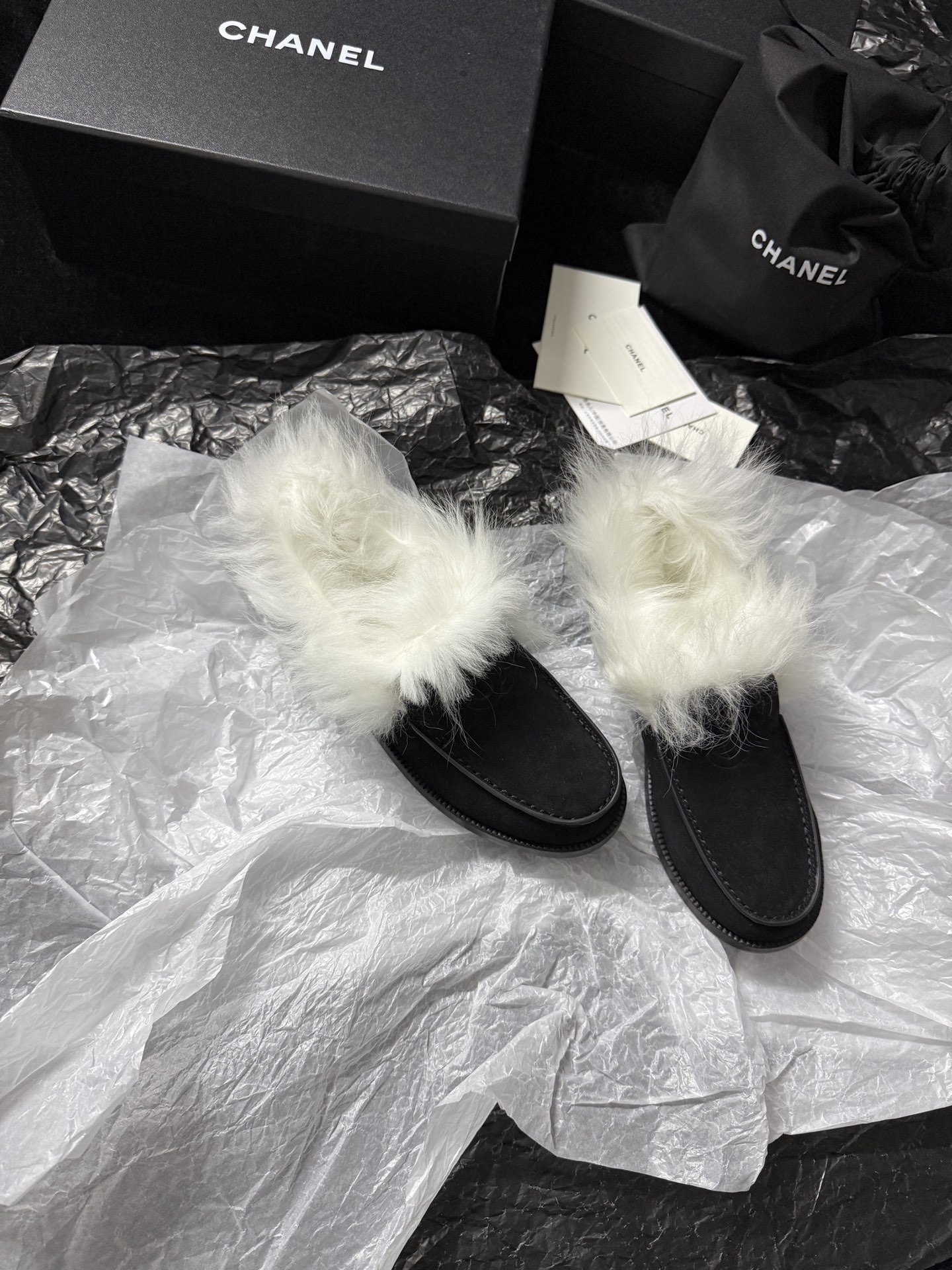 Chanel Furry Chanel shoes