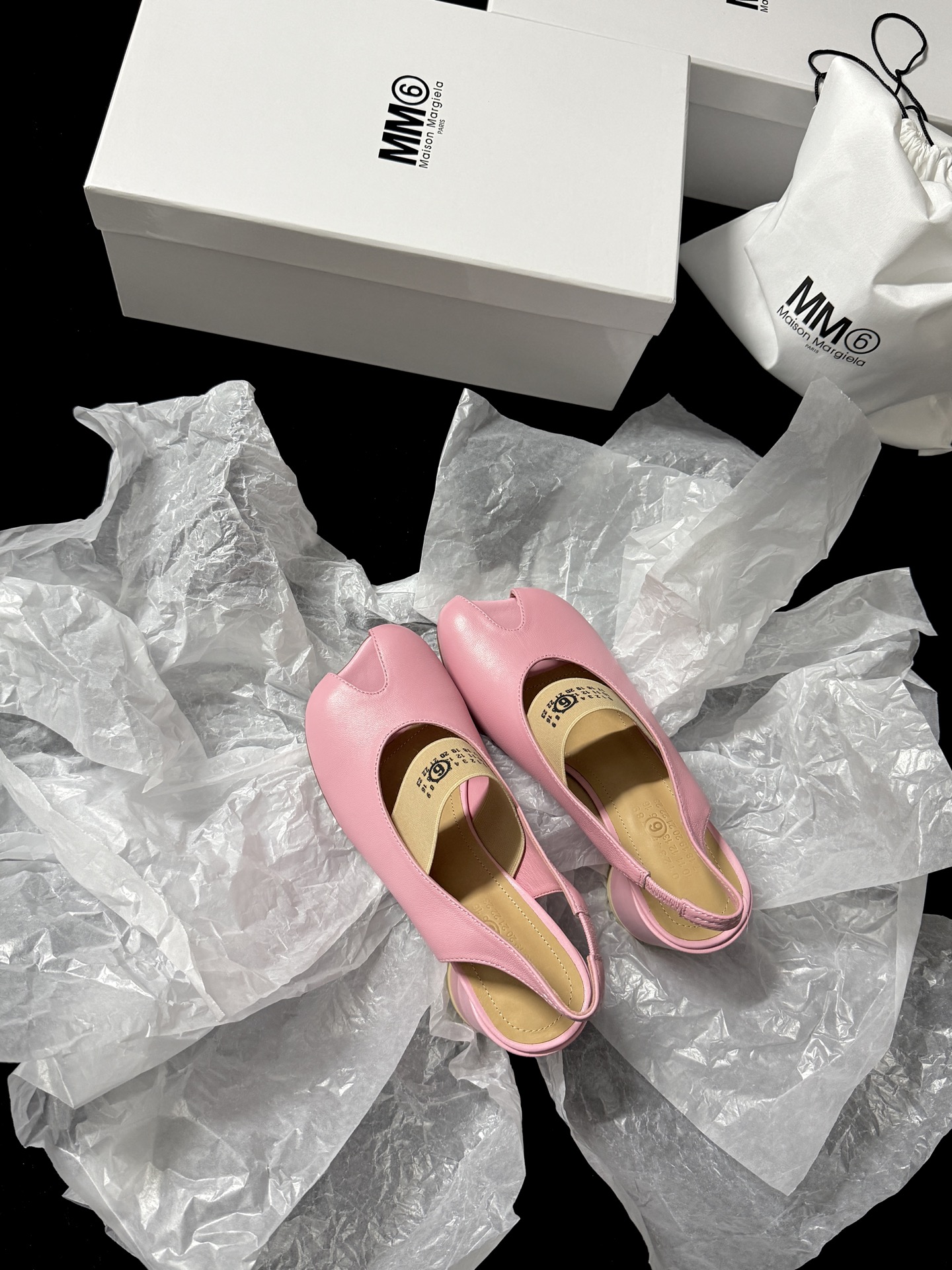 Maison Margiela Pointed last open-toe slippers