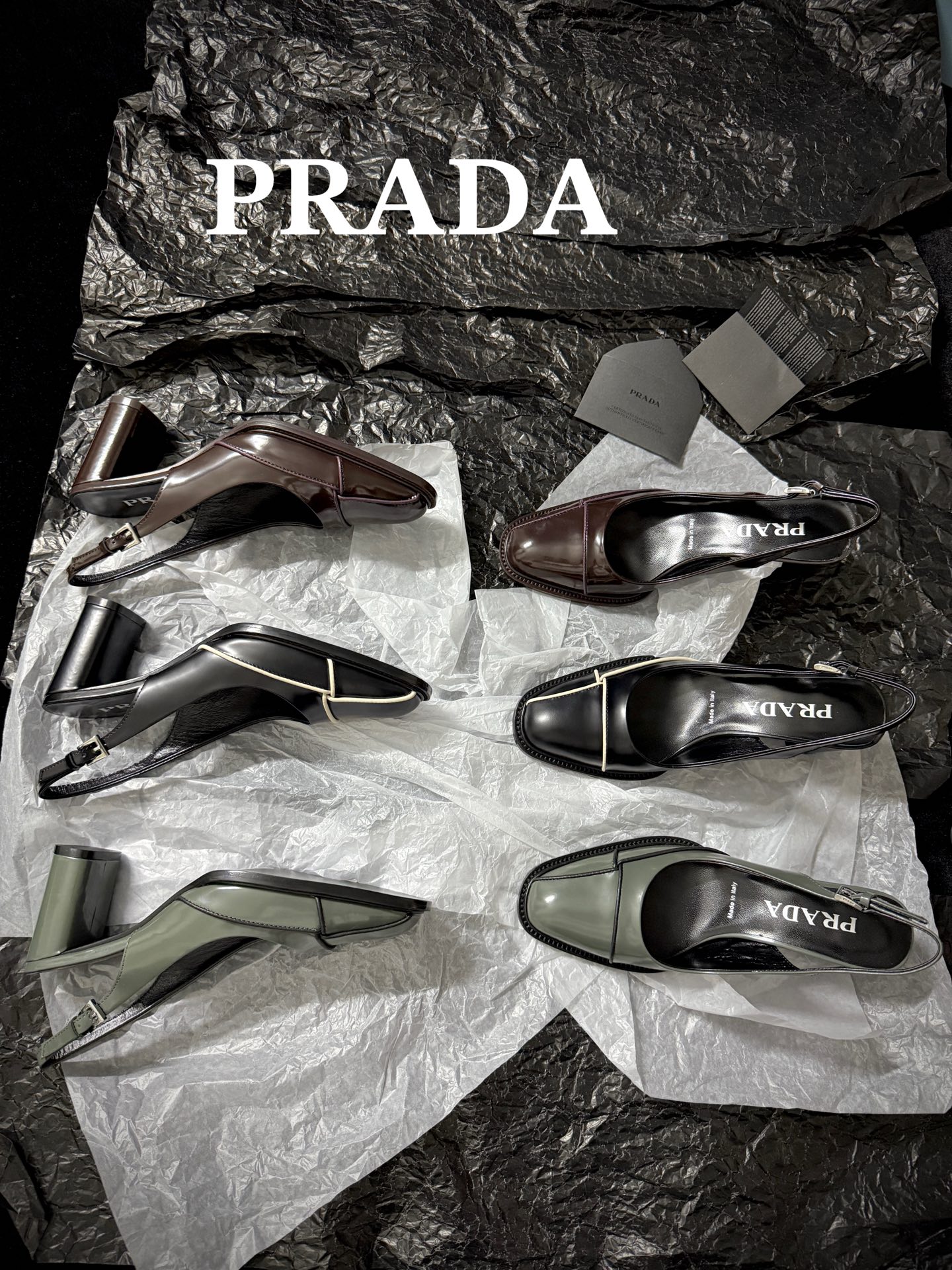 Prada Open-back square toe shoes