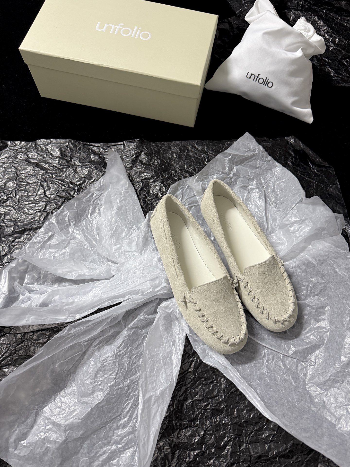 UNFOLIO Braided edge loafers