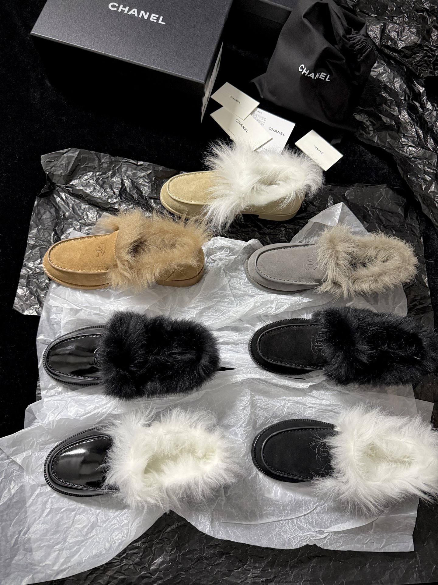 Chanel Furry Chanel shoes