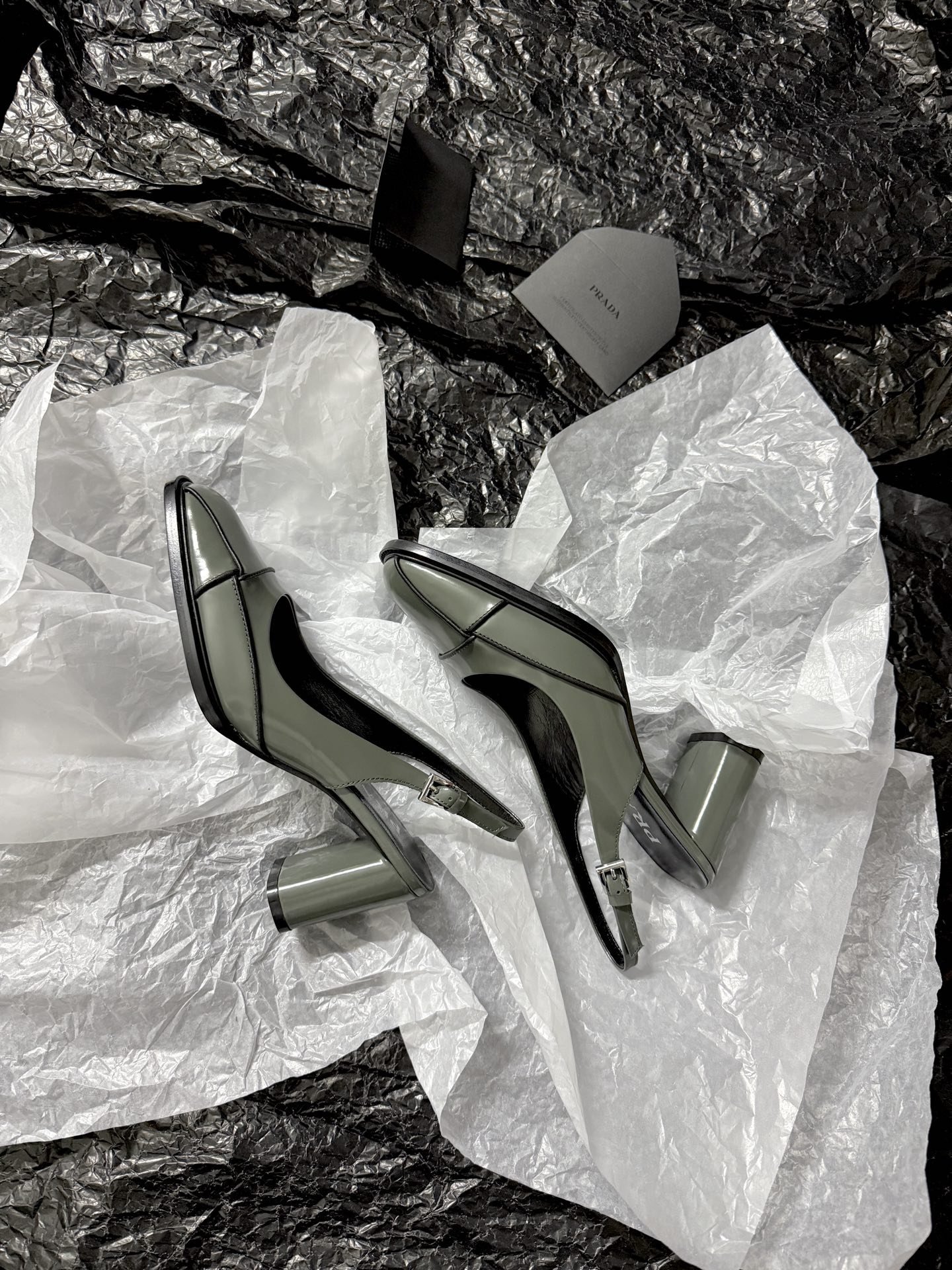 Prada Open-back square toe shoes