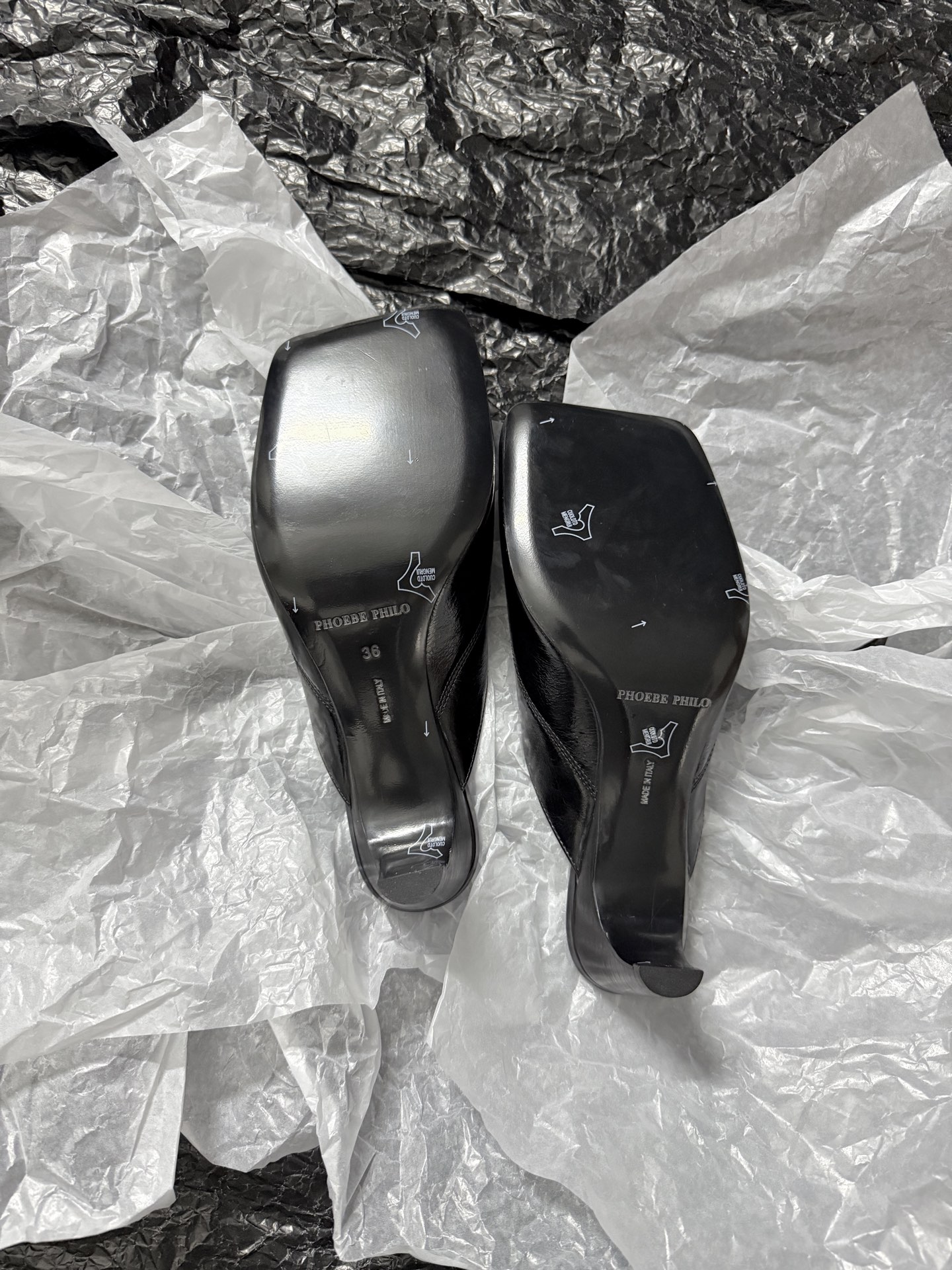 Phoebe Philo Square toe shoes