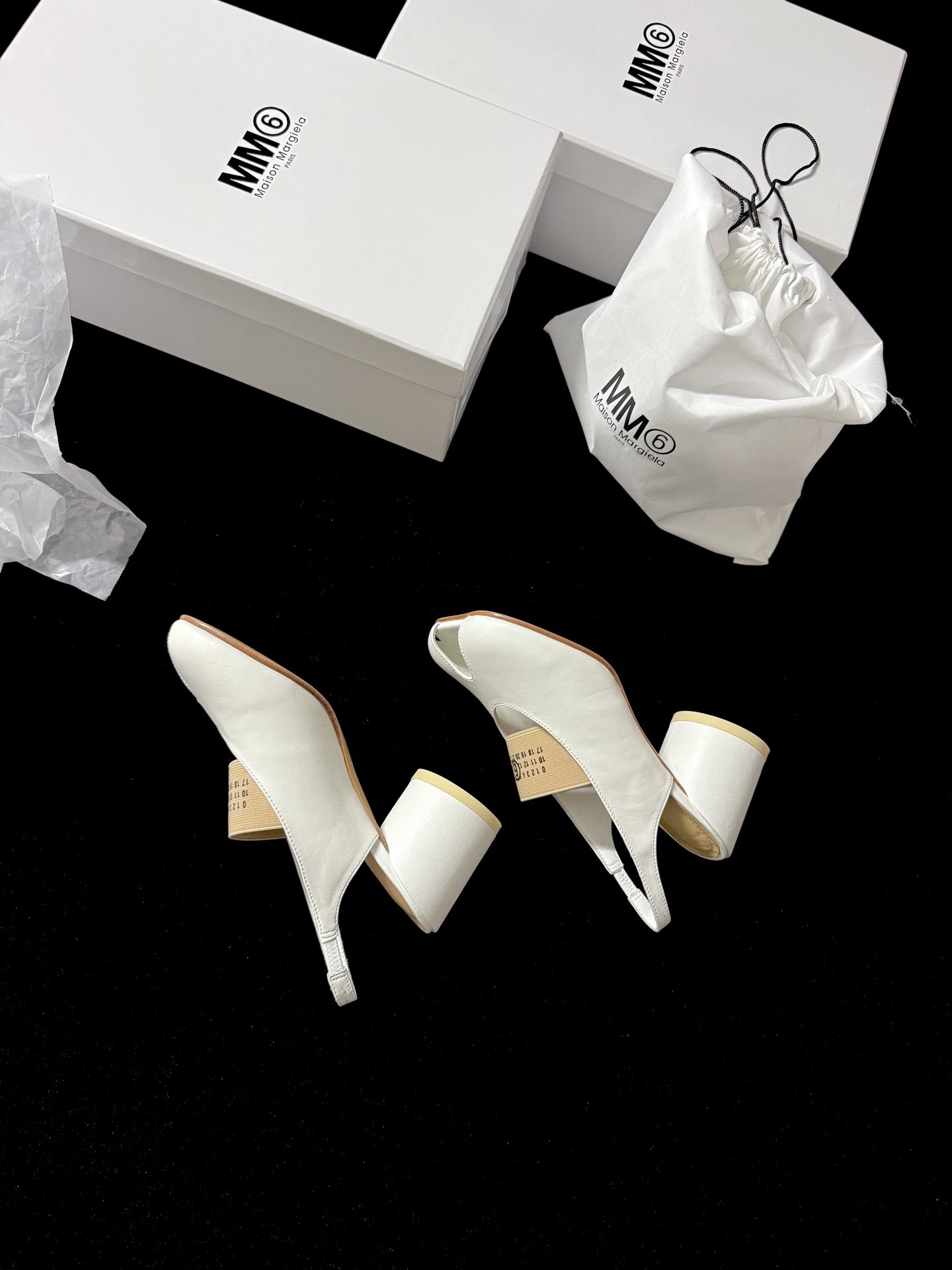 Maison Margiela Pointed last open-toe slippers
