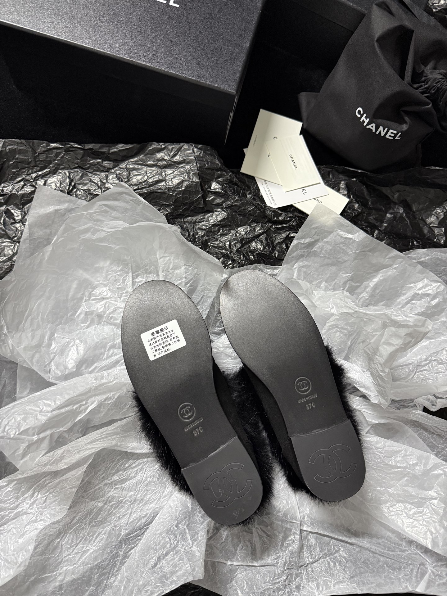 Chanel Furry Chanel shoes