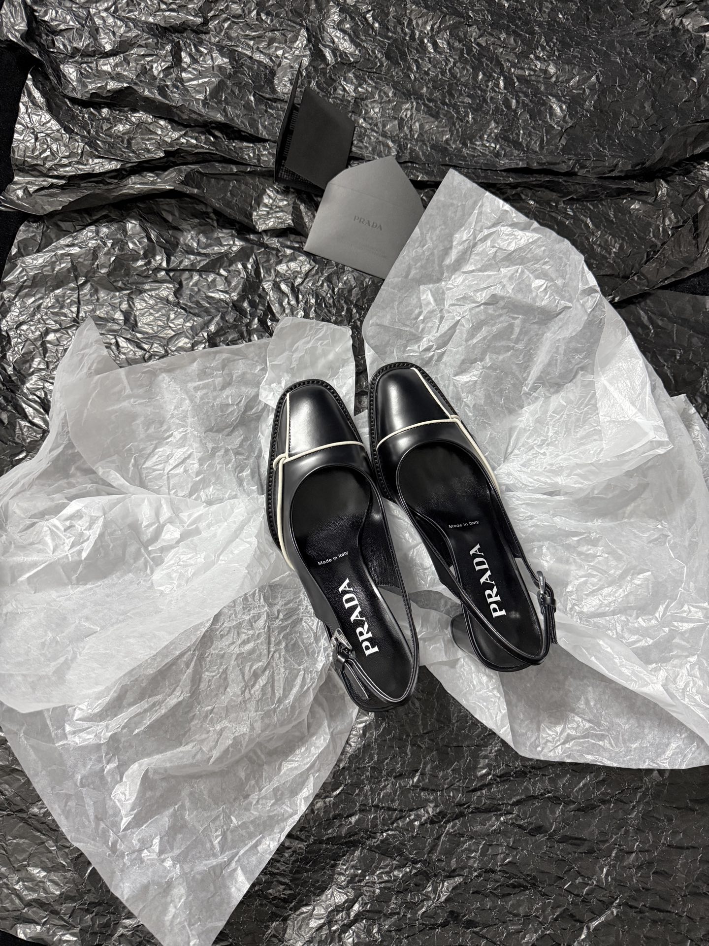 Prada Open-back square toe shoes