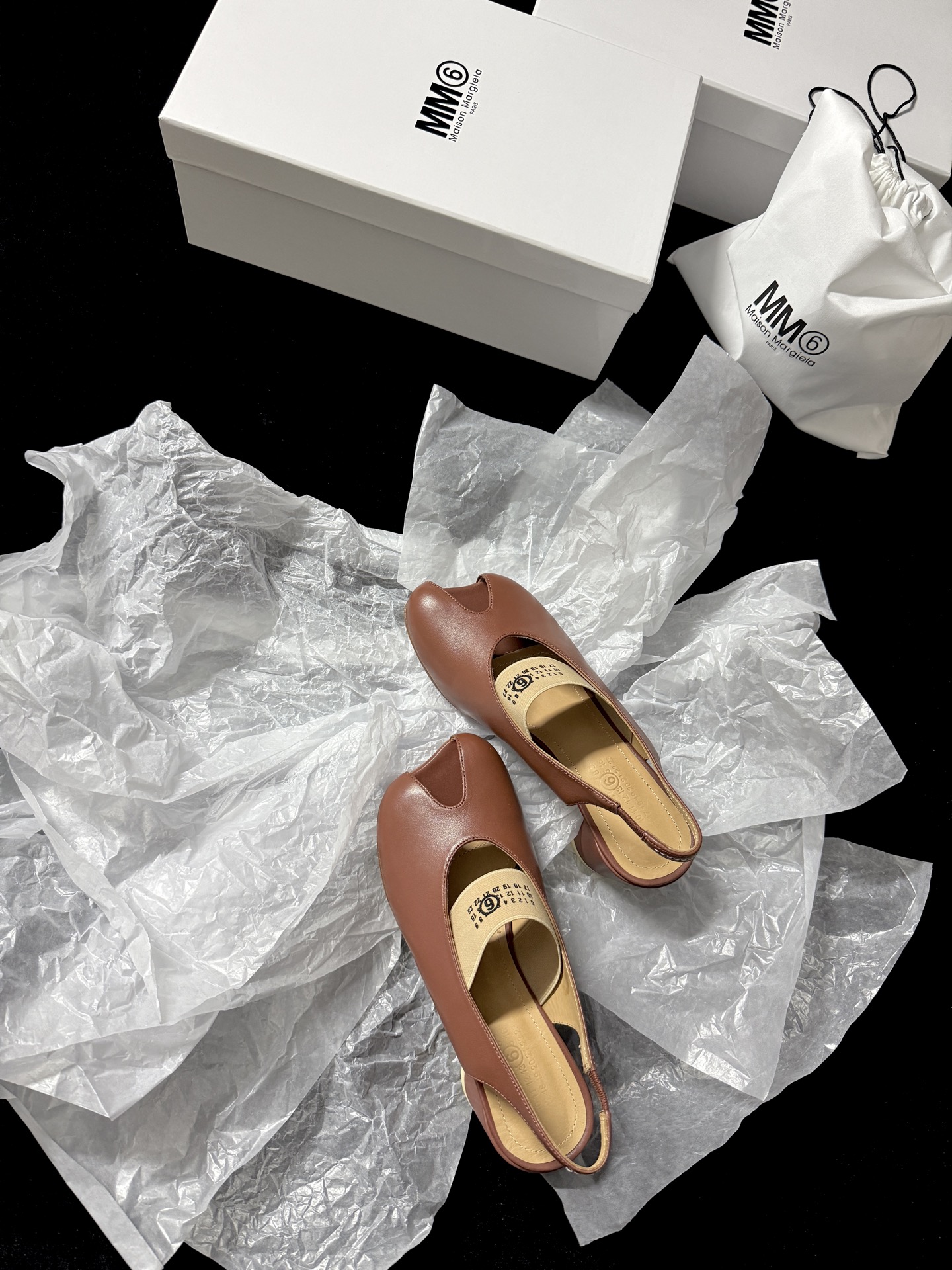 Maison Margiela Pointed last open-toe slippers