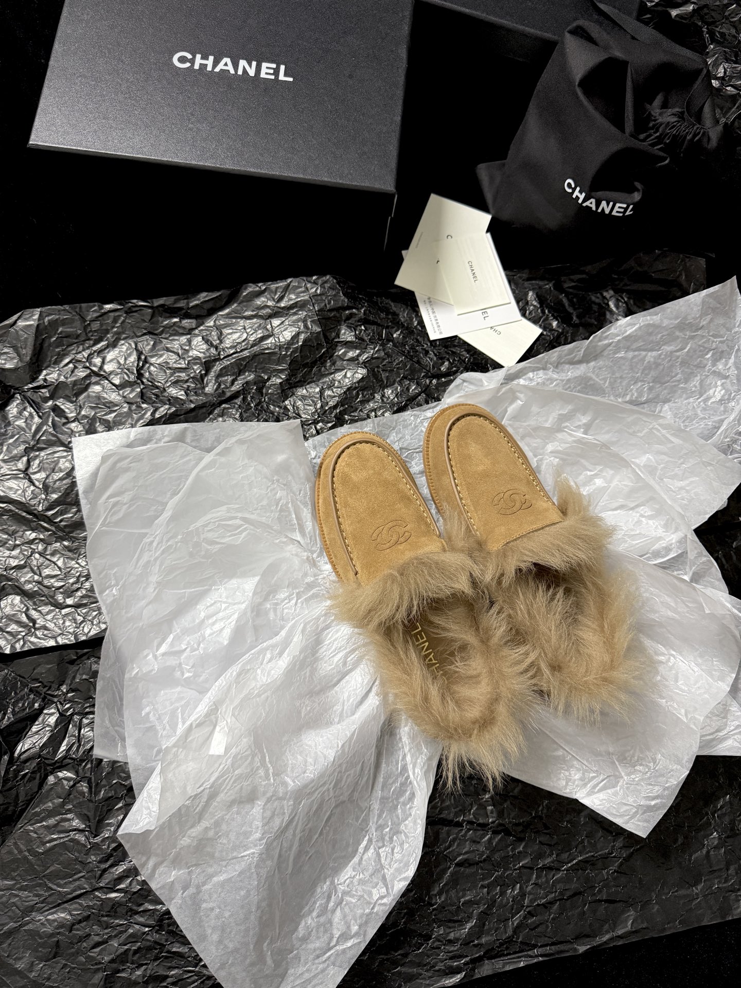 Chanel Furry Chanel shoes