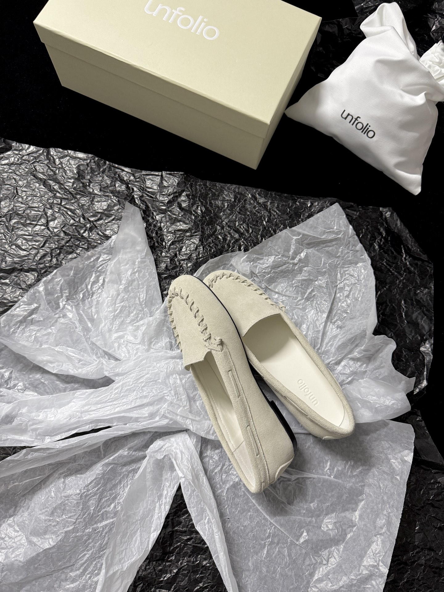 UNFOLIO Braided edge loafers