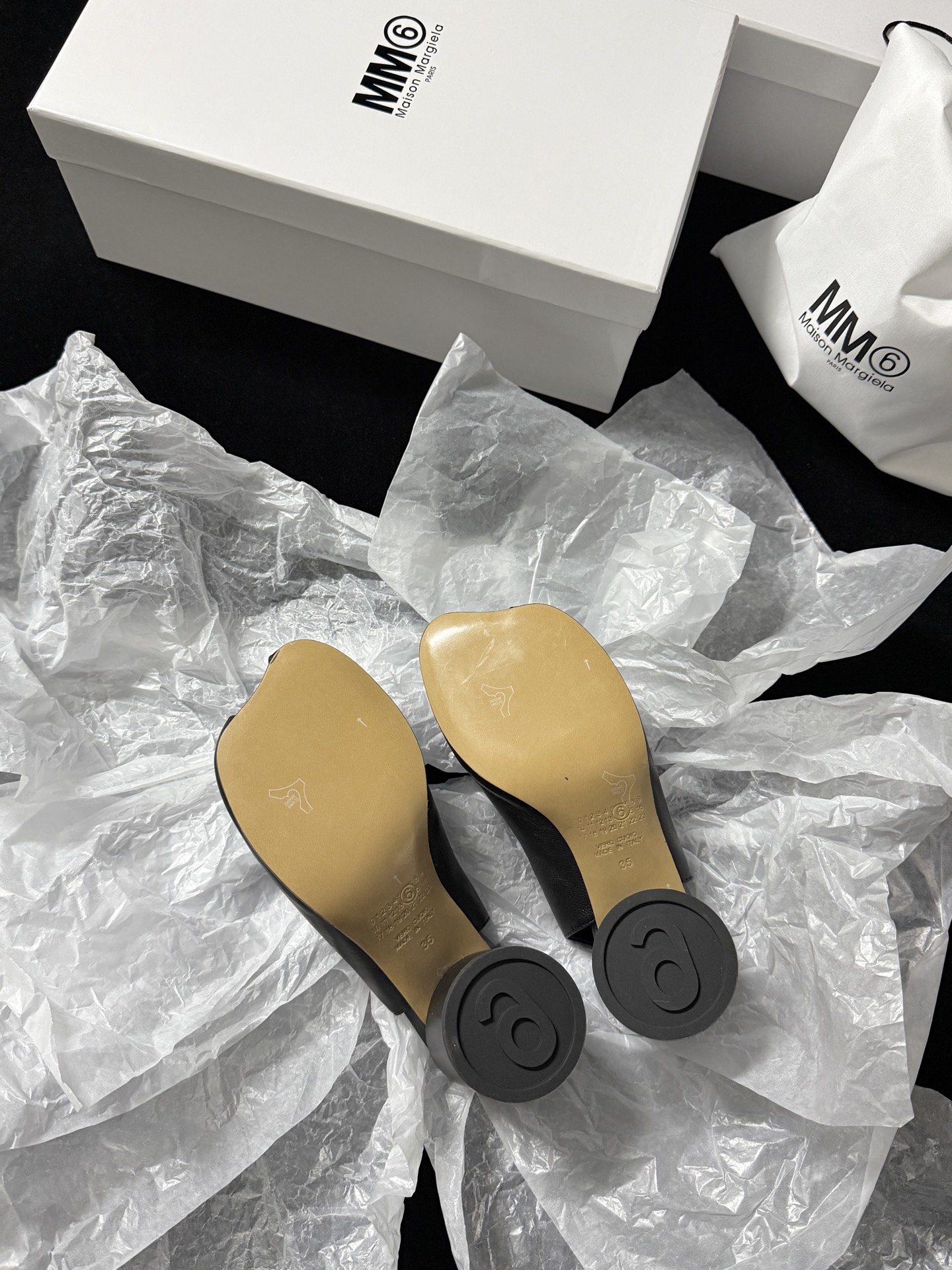 Maison Margiela Pointed last open-toe slippers