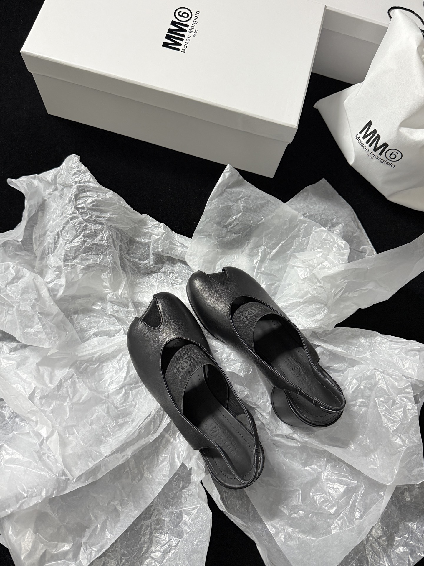 Maison Margiela Pointed last open-toe slippers