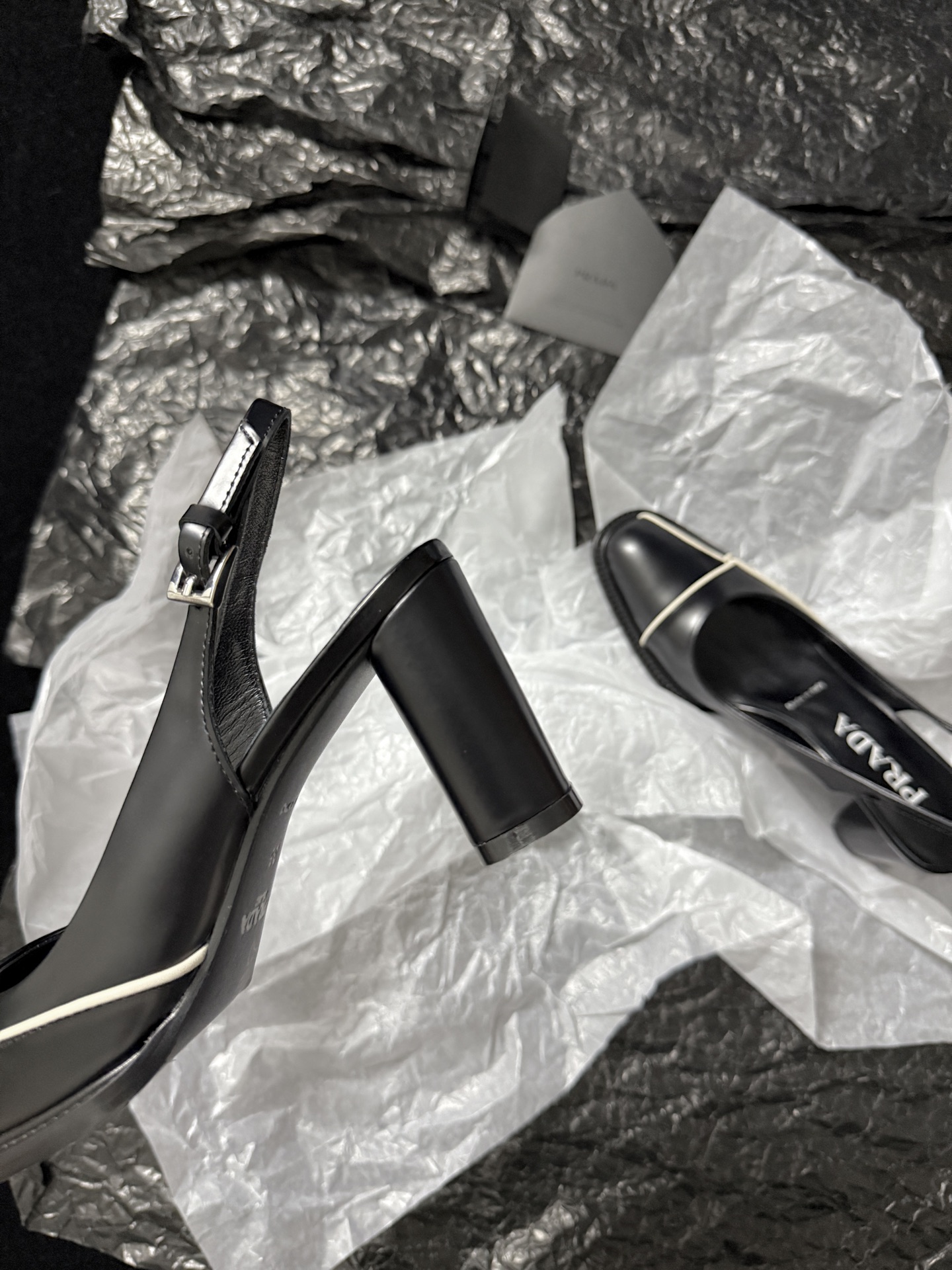 Prada Open-back square toe shoes