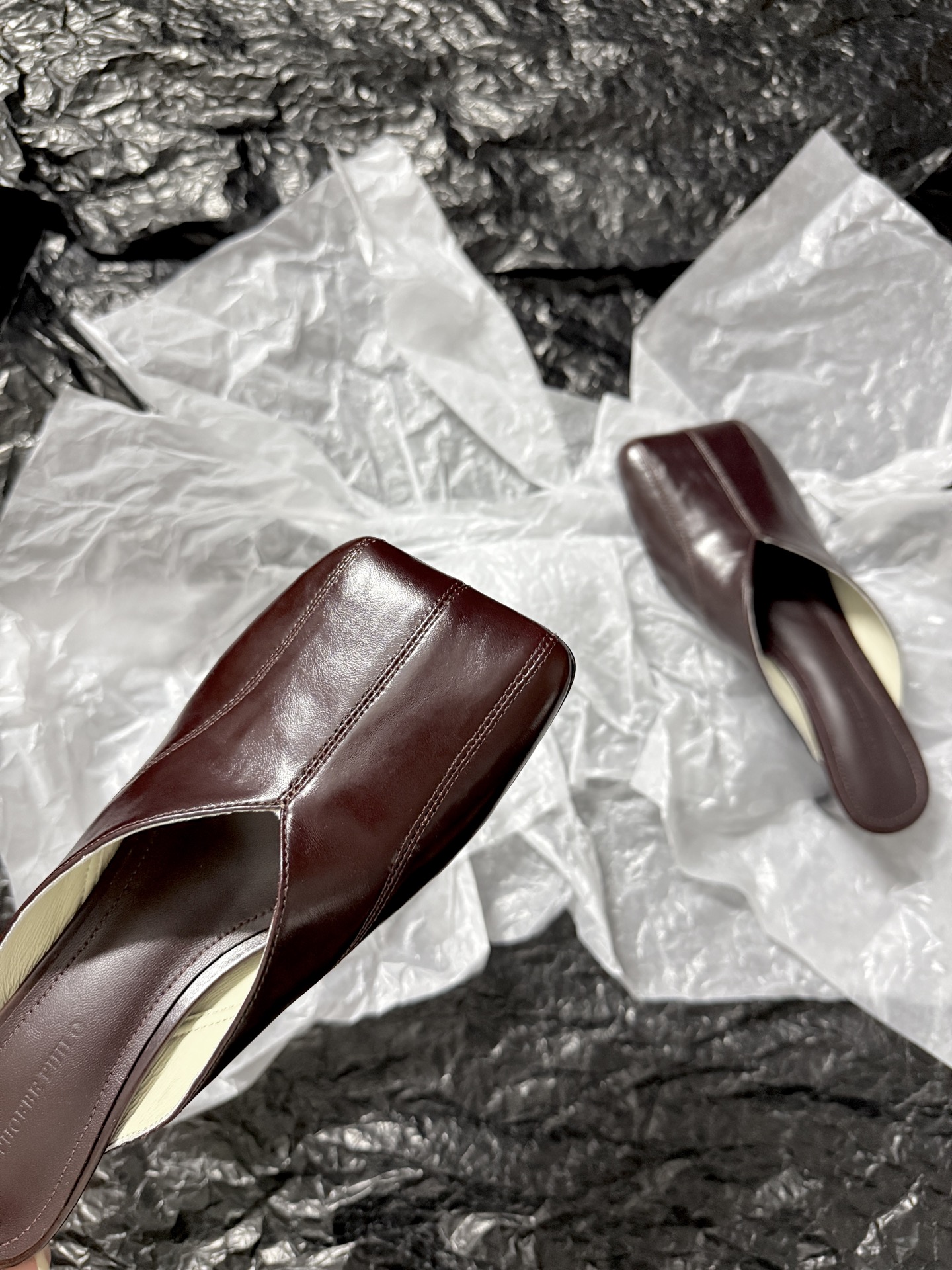 Phoebe Philo Square toe shoes