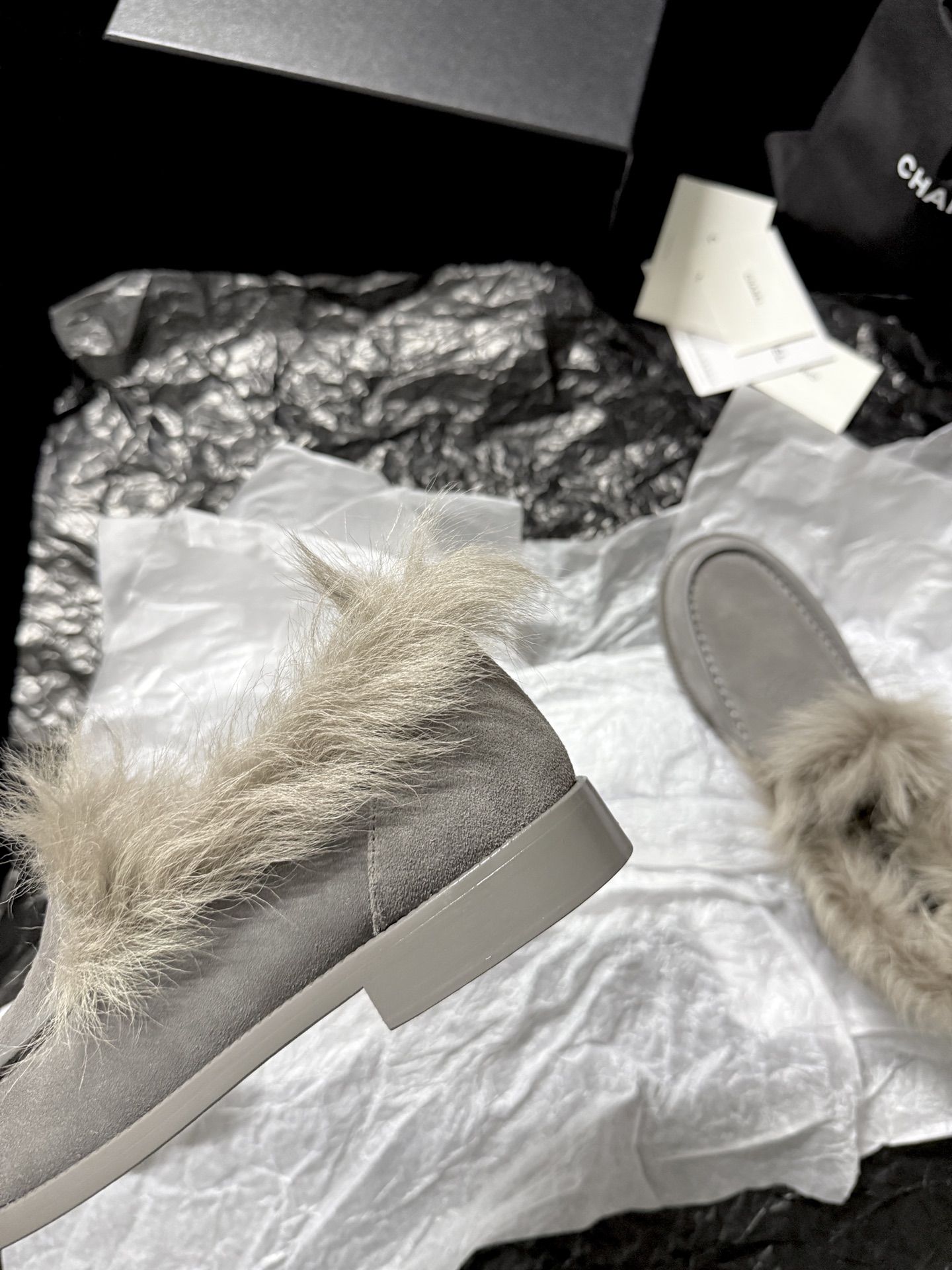 Chanel Furry Chanel shoes