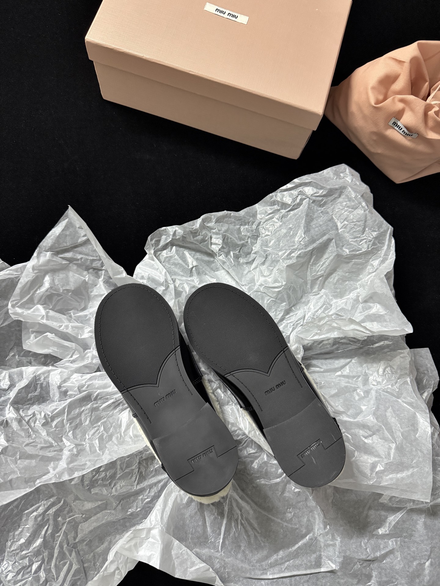 Miu Miu Furry loafers