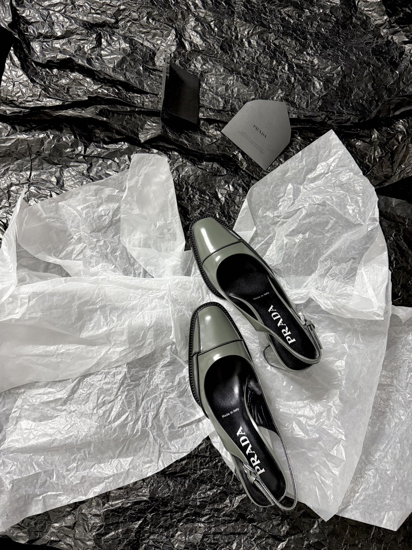 Prada Open-back square toe shoes