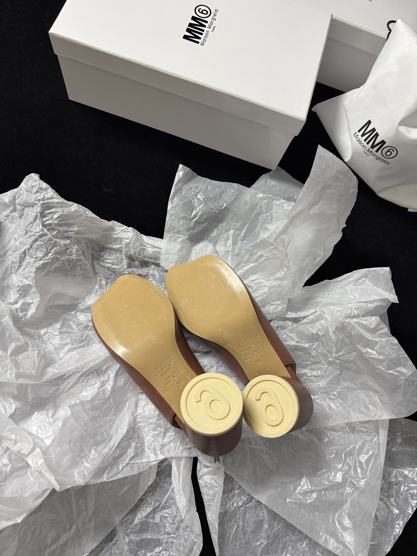 Maison Margiela Pointed last open-toe slippers